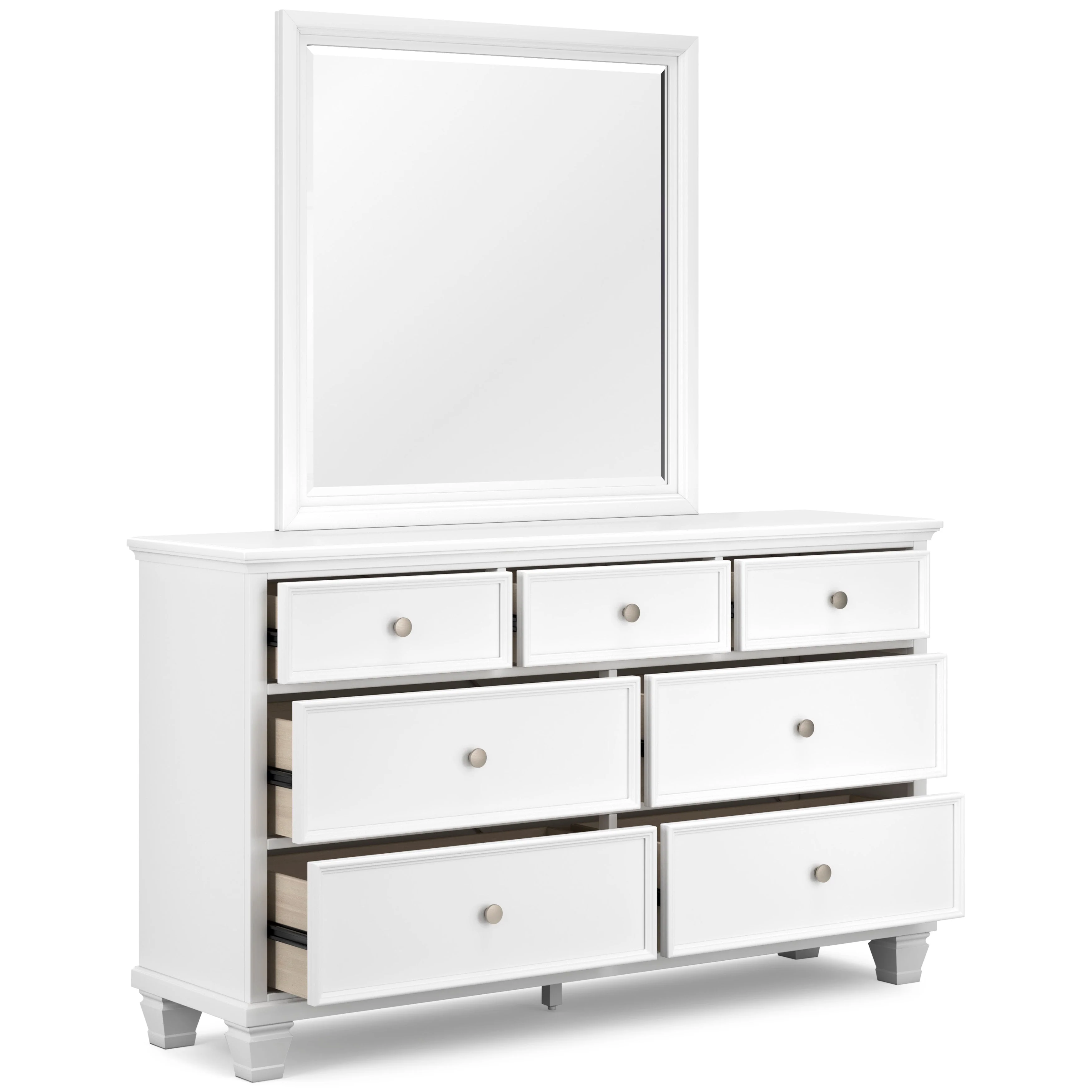 Fortman White King Panel 5-Piece Bedroom Set w/ 2 Nightstands (Online Special Price) - Image 17