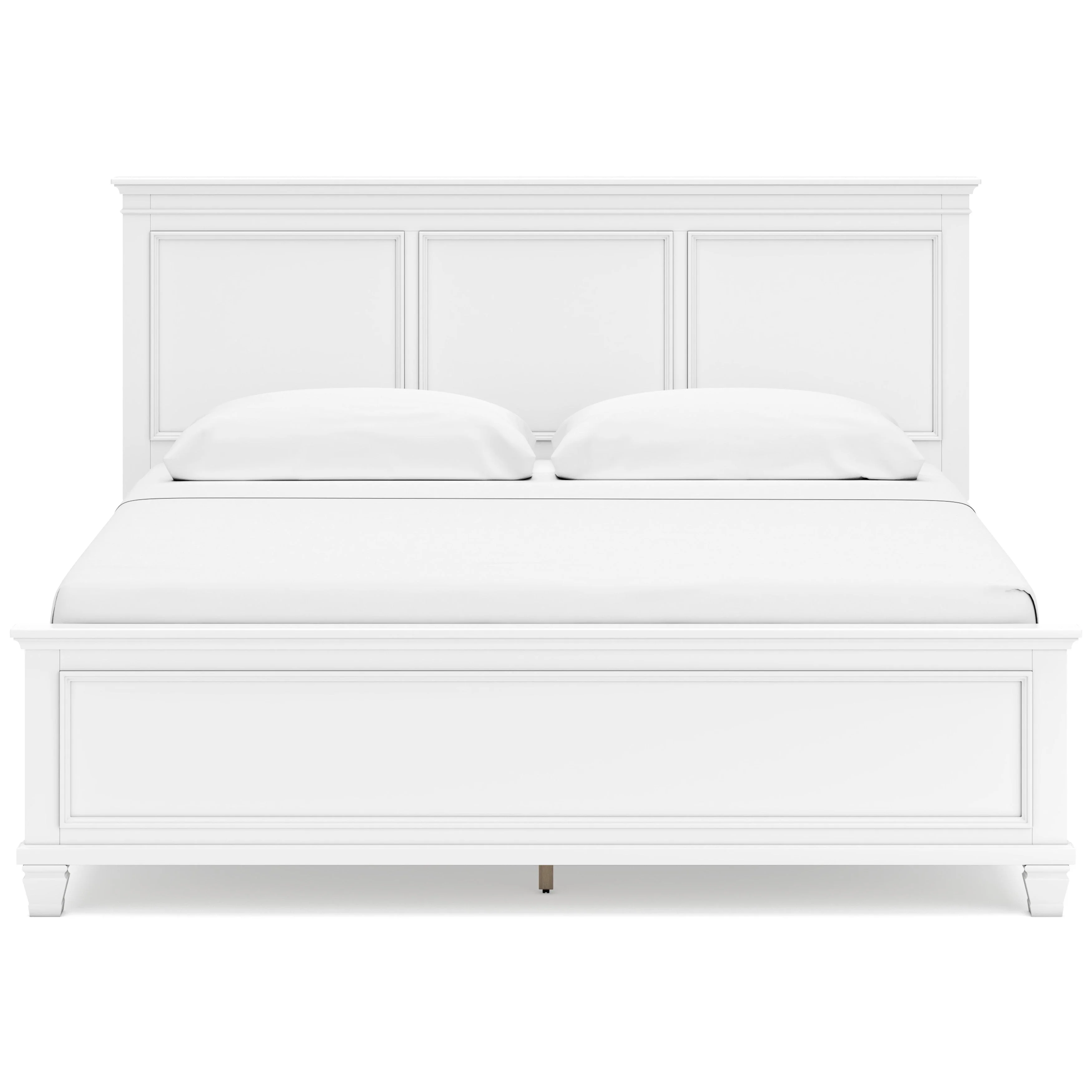 Fortman White King Panel 5-Piece Bedroom Set w/ 2 Nightstands (Online Special Price) - Image 3