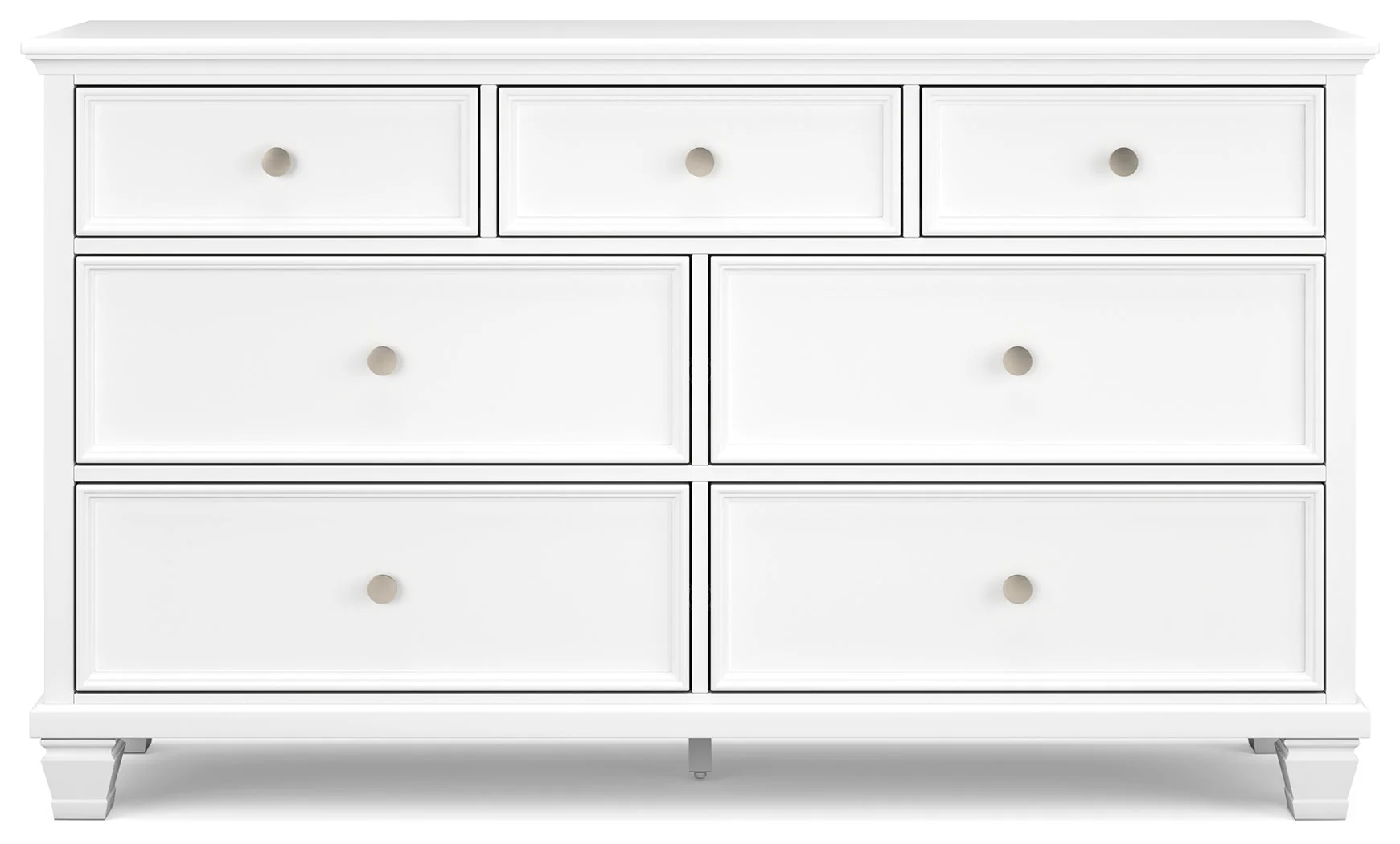 Fortman White King Panel Bed & Dresser & 2 Nightstands (Online Special Price) - Image 3