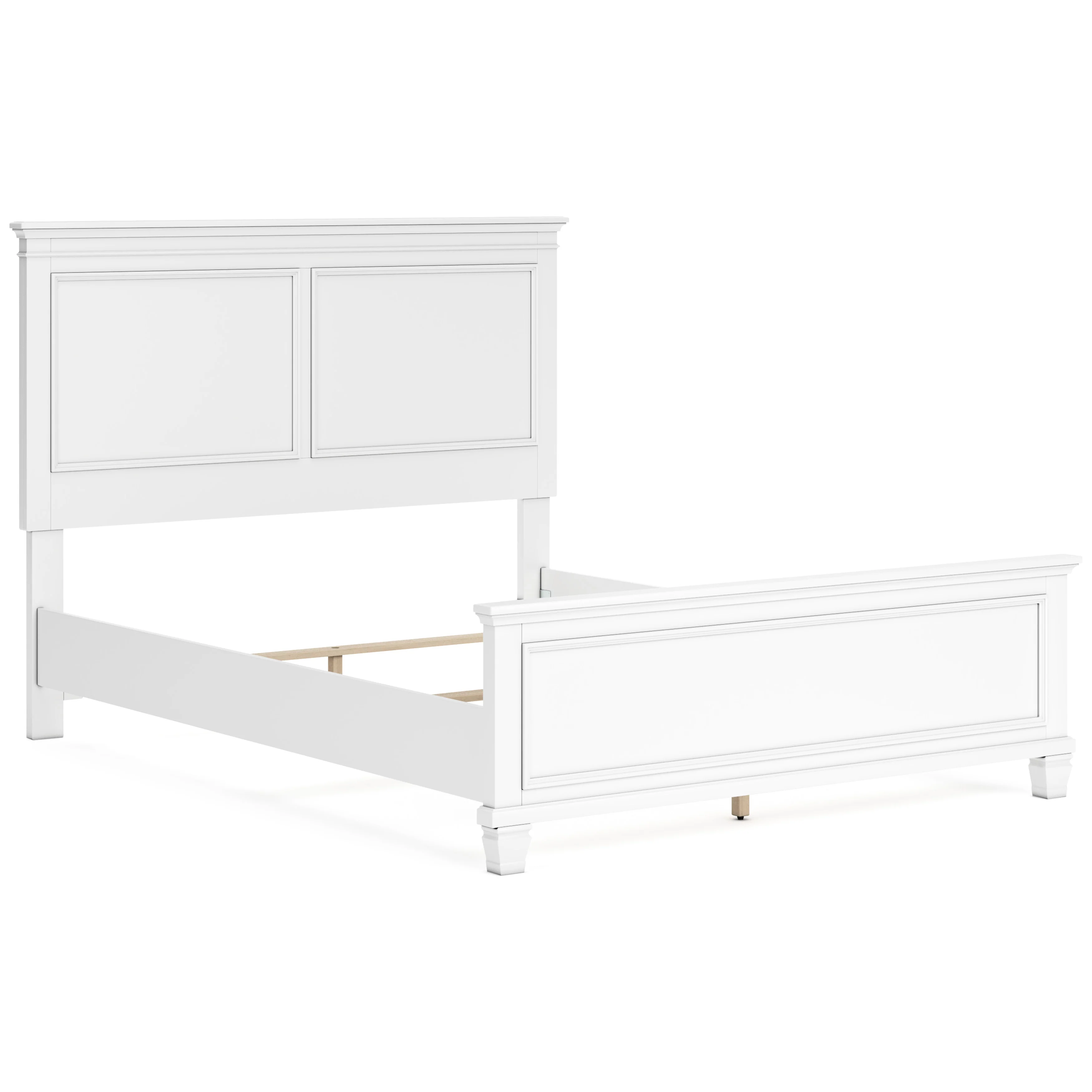 Fortman White Queen Panel 6-Piece Bedroom Set w/ 2 Nightstands - Image 4