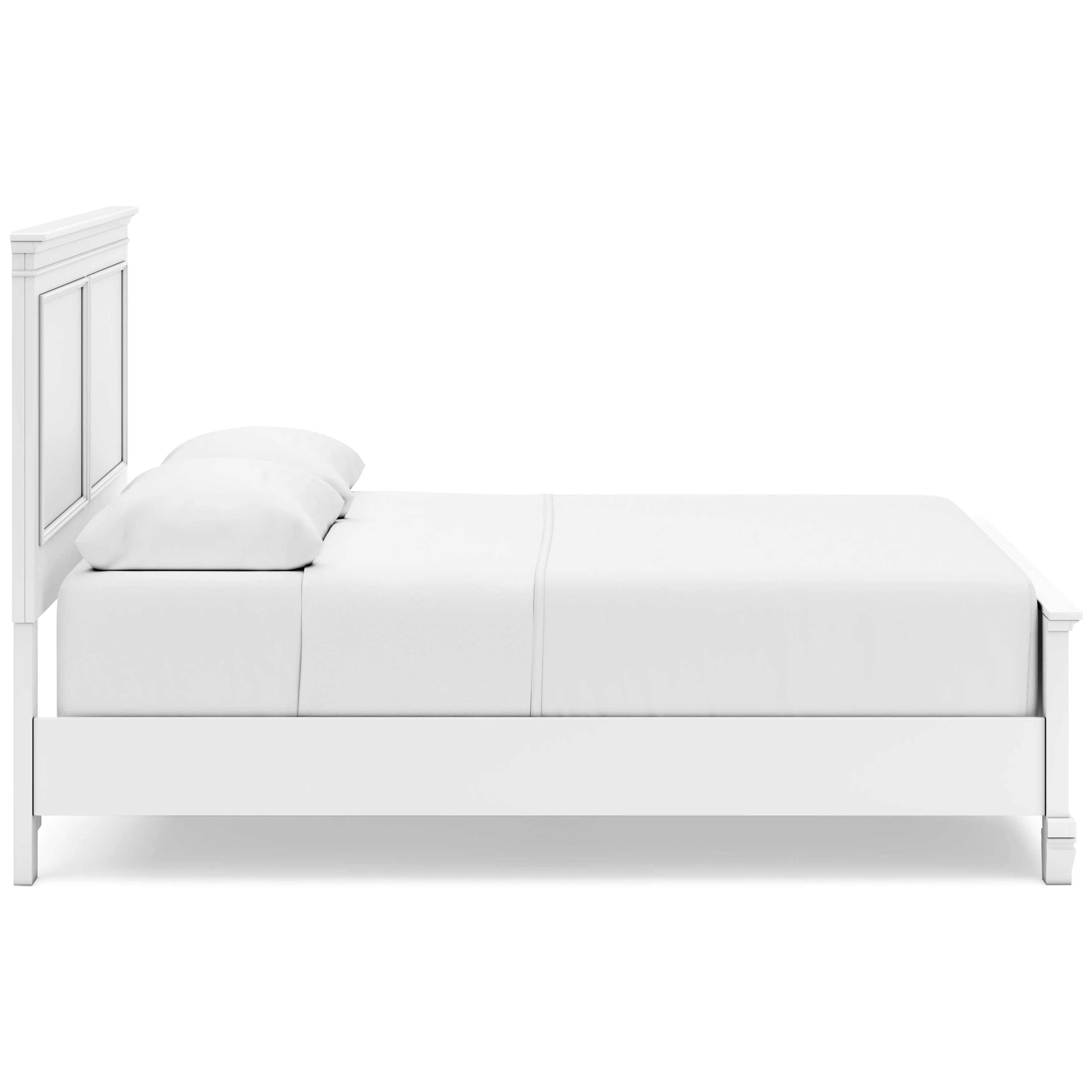 Fortman White Queen Panel 6-Piece Bedroom Set w/ 2 Nightstands (Online Special Price) - Image 6