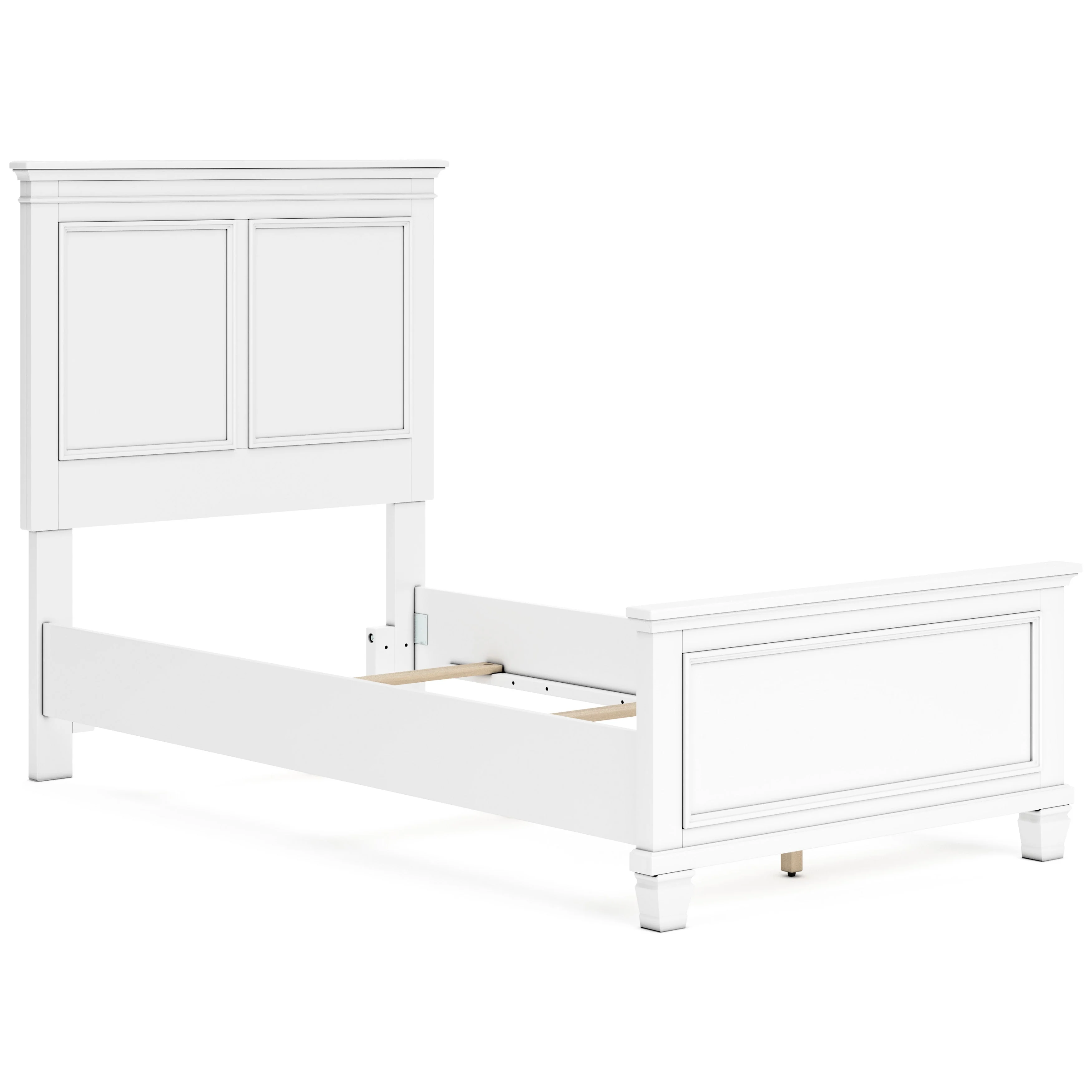 Fortman White Twin Panel 4-Piece Bedroom Set (Online Special Price) - Image 6