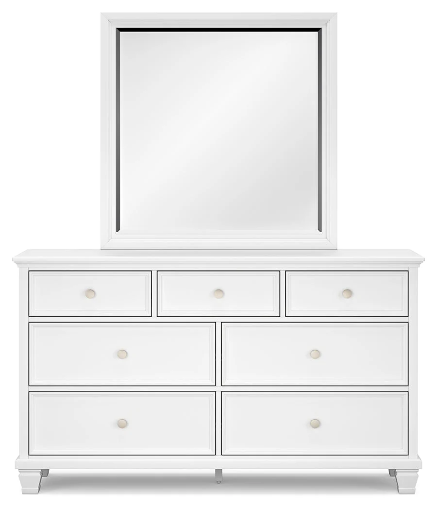 Fortman White Twin Panel 5-Piece Bedroom Set (Online Special Price) - Image 10