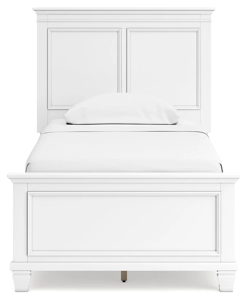 Fortman White Twin Panel Bed, Dresser and Mirror (Online Special Price) - Image 7