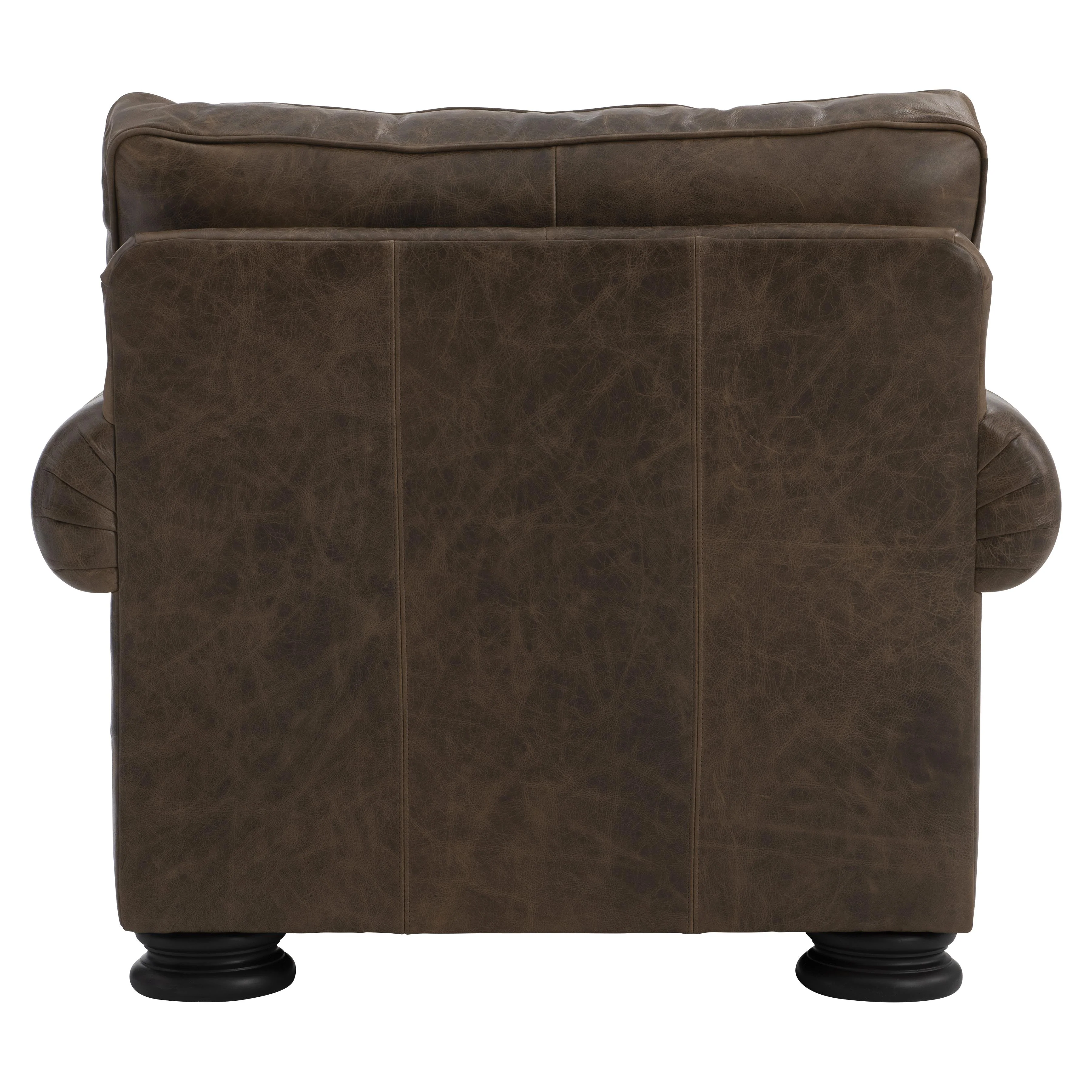 Foster Brown Leather Chair - Image 9