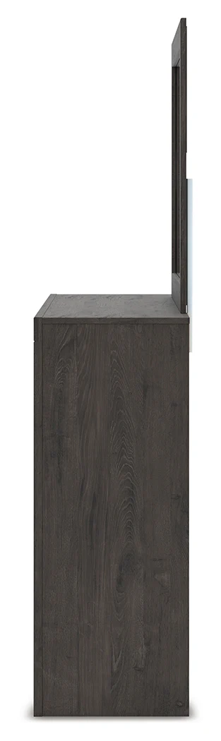 Fraluna Charcoal Queen Panel Storage Bed, Dresser and Mirror (Online Special Price) - Image 7