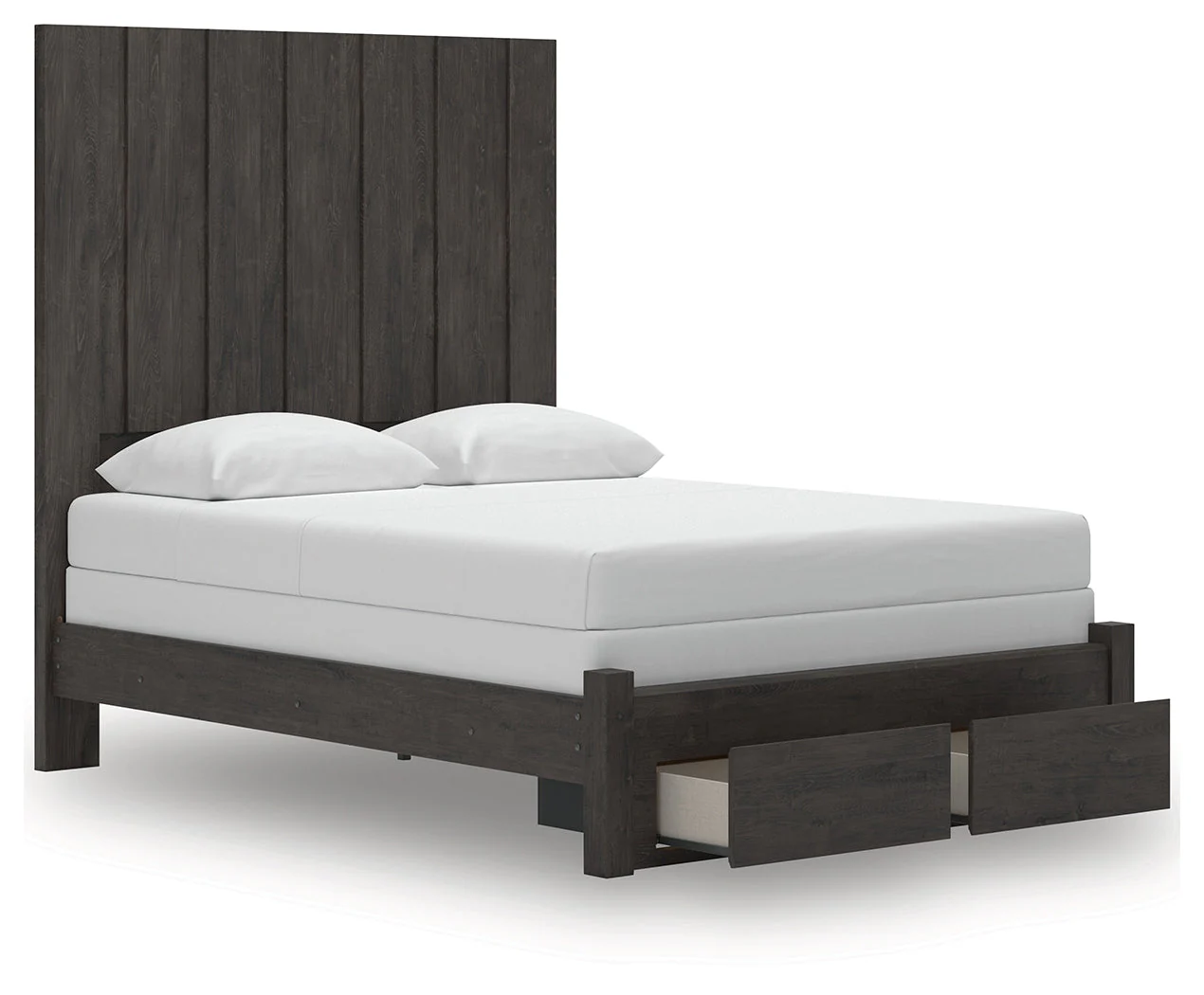 Fraluna Charcoal Queen Panel Storage Bed (Online Special Price) - Image 4