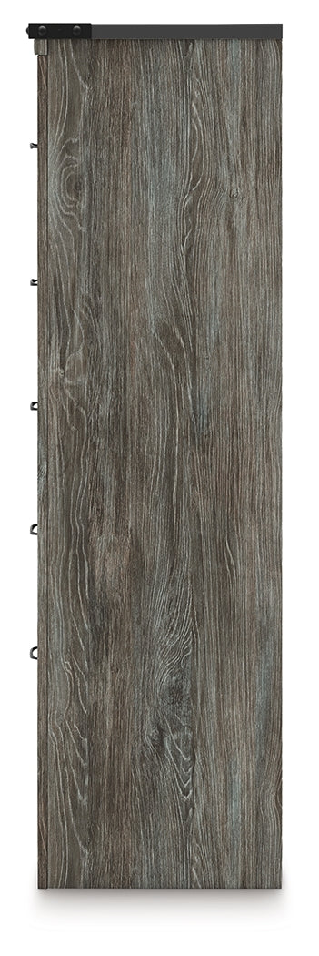 Frandern Gray Five Drawer Chest - Image 7