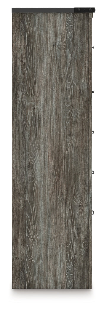 Frandern Gray Five Drawer Chest - Image 8