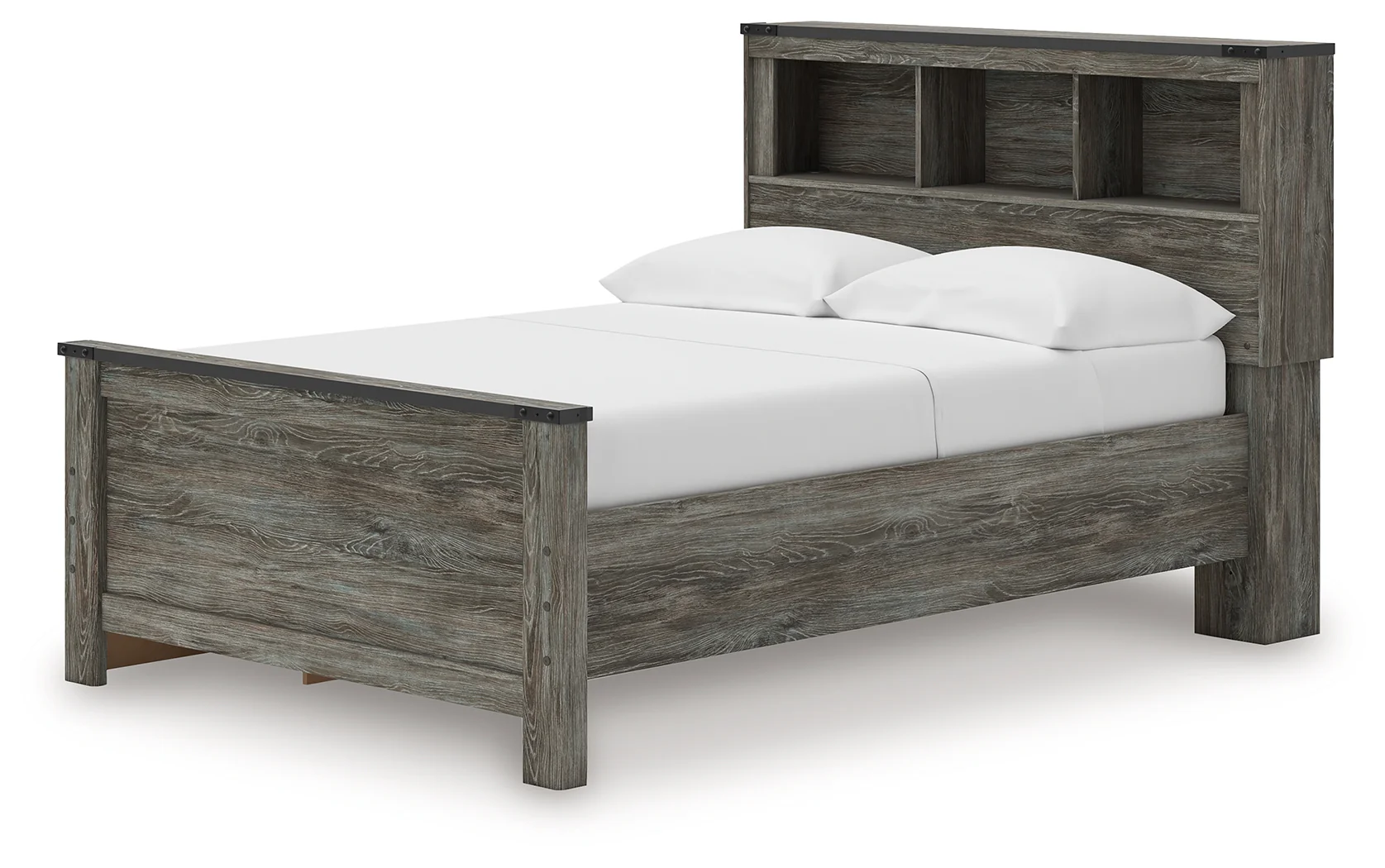 Frandern Gray Full Bookcase Bed with Storage, Dresser and Mirror (Online Special Price) - Image 16