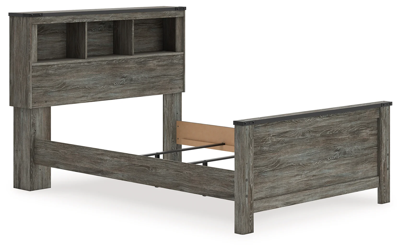 Frandern Gray Full Bookcase Panel Bed - Image 2