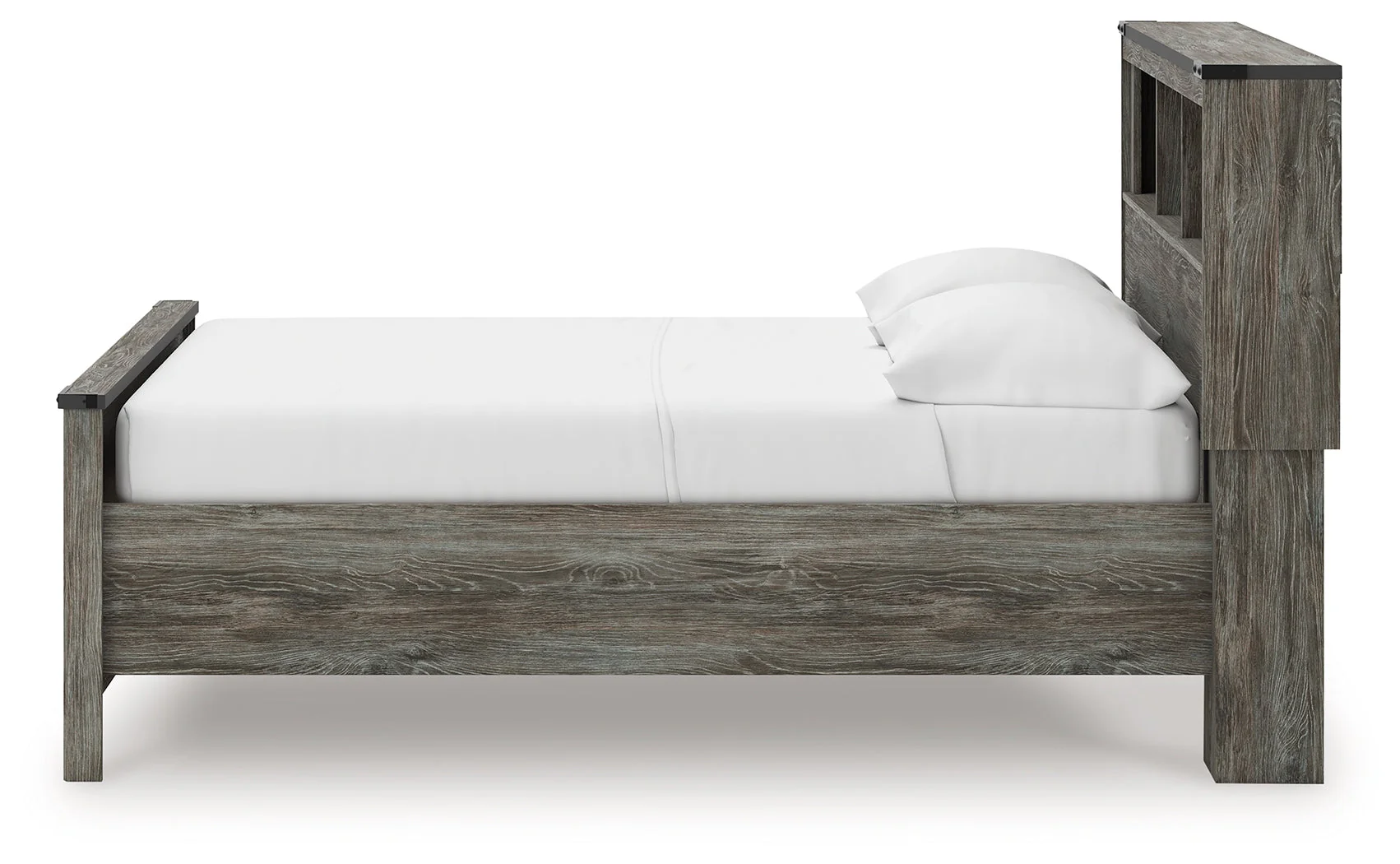 Frandern Gray Full Bookcase Panel Bed with Storage (Online Special Price) - Image 7