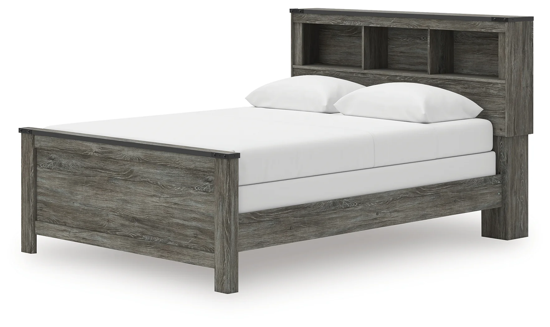 Frandern Gray Queen Bookcase Bed, Dresser and Mirror (Online Special Price) - Image 15
