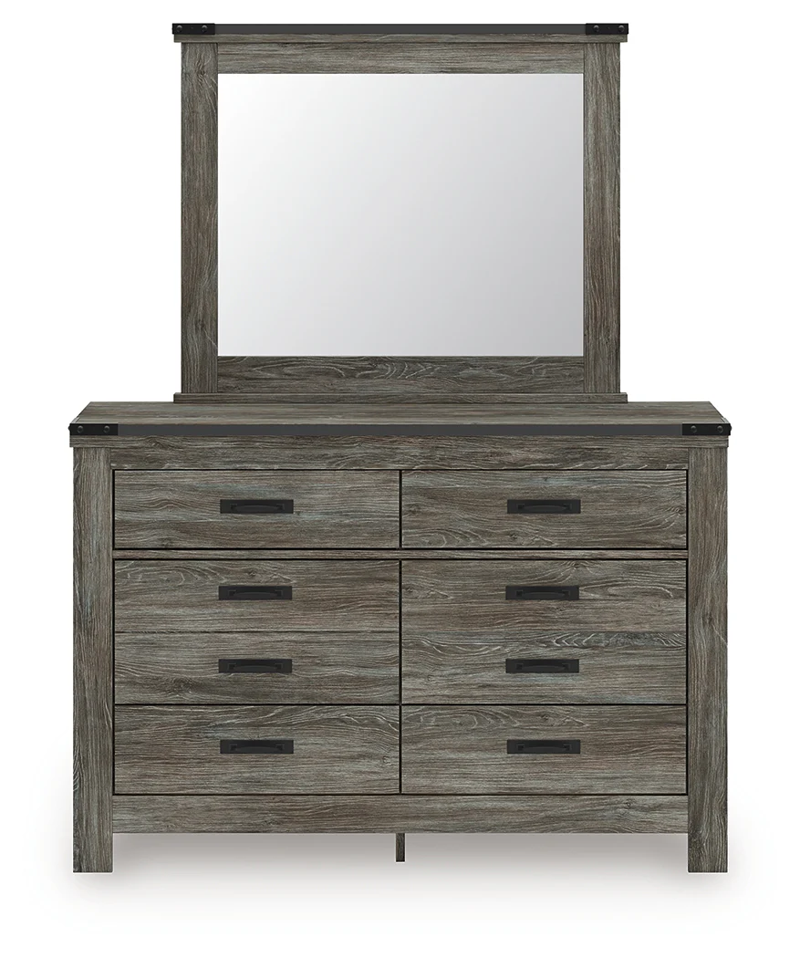 Frandern Gray Queen Panel Bed, Dresser and Mirror (Online Special Price) - Image 2