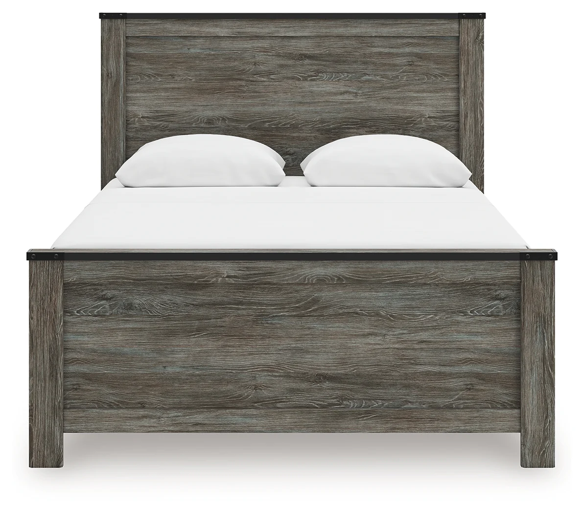Frandern Gray Queen Panel Bed, Dresser and Mirror - Image 9
