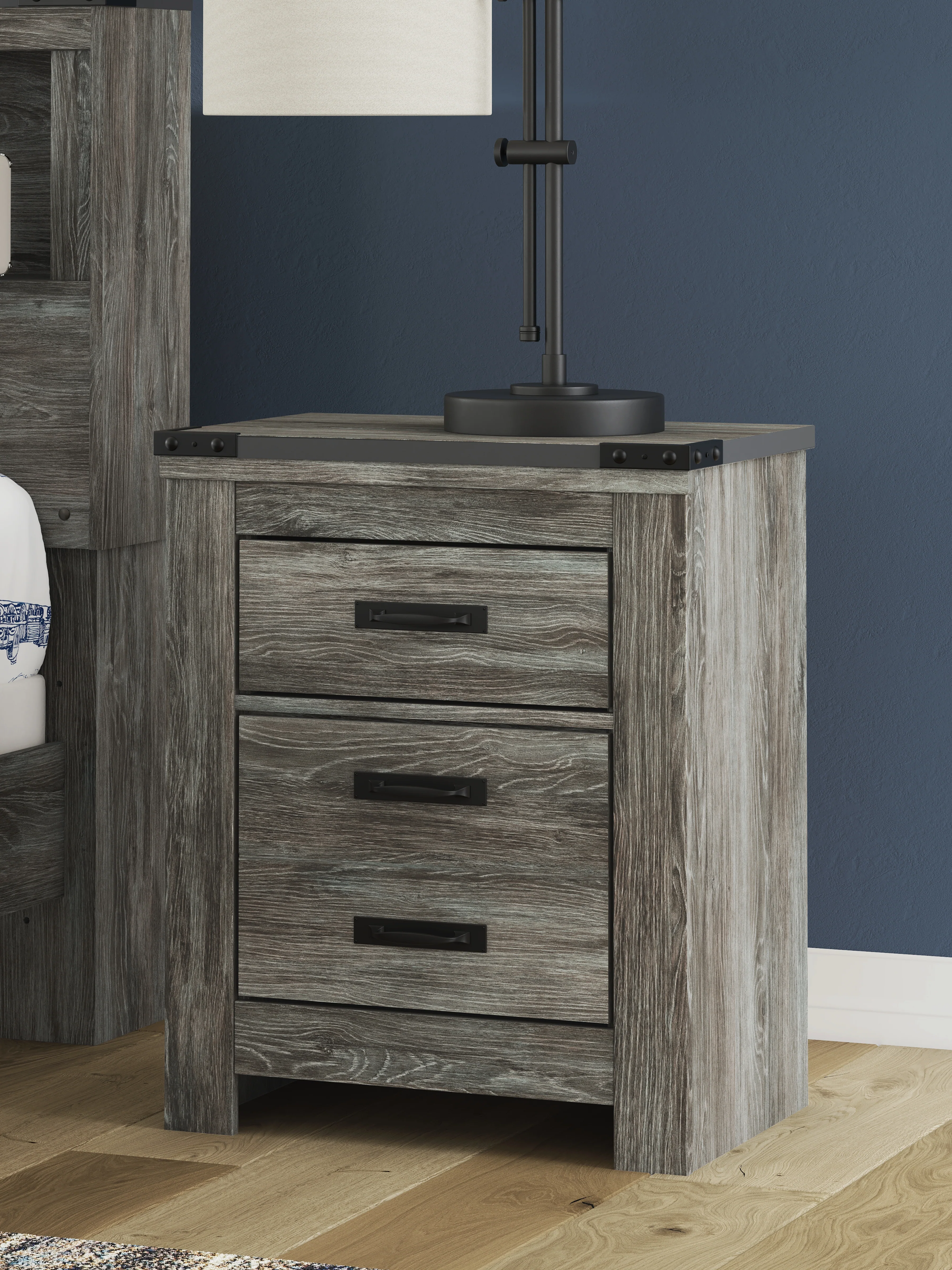 Frandern Gray Queen Panel Bed, Dresser, Mirror, Chest and 2 Nightstands (Online Special Price) - Image 33