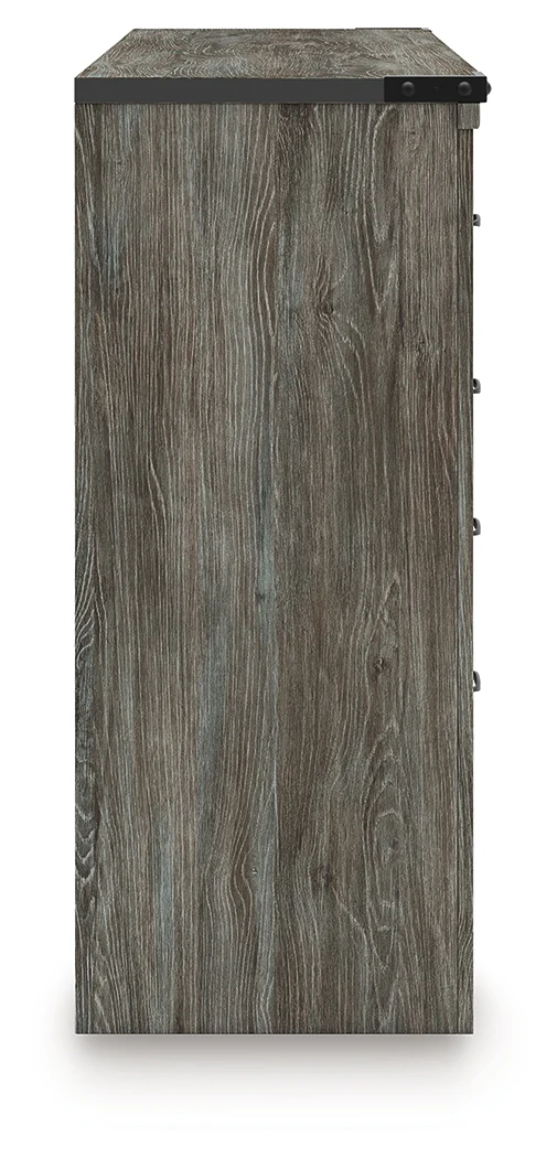Frandern Gray Six Drawer Dresser - Image 6