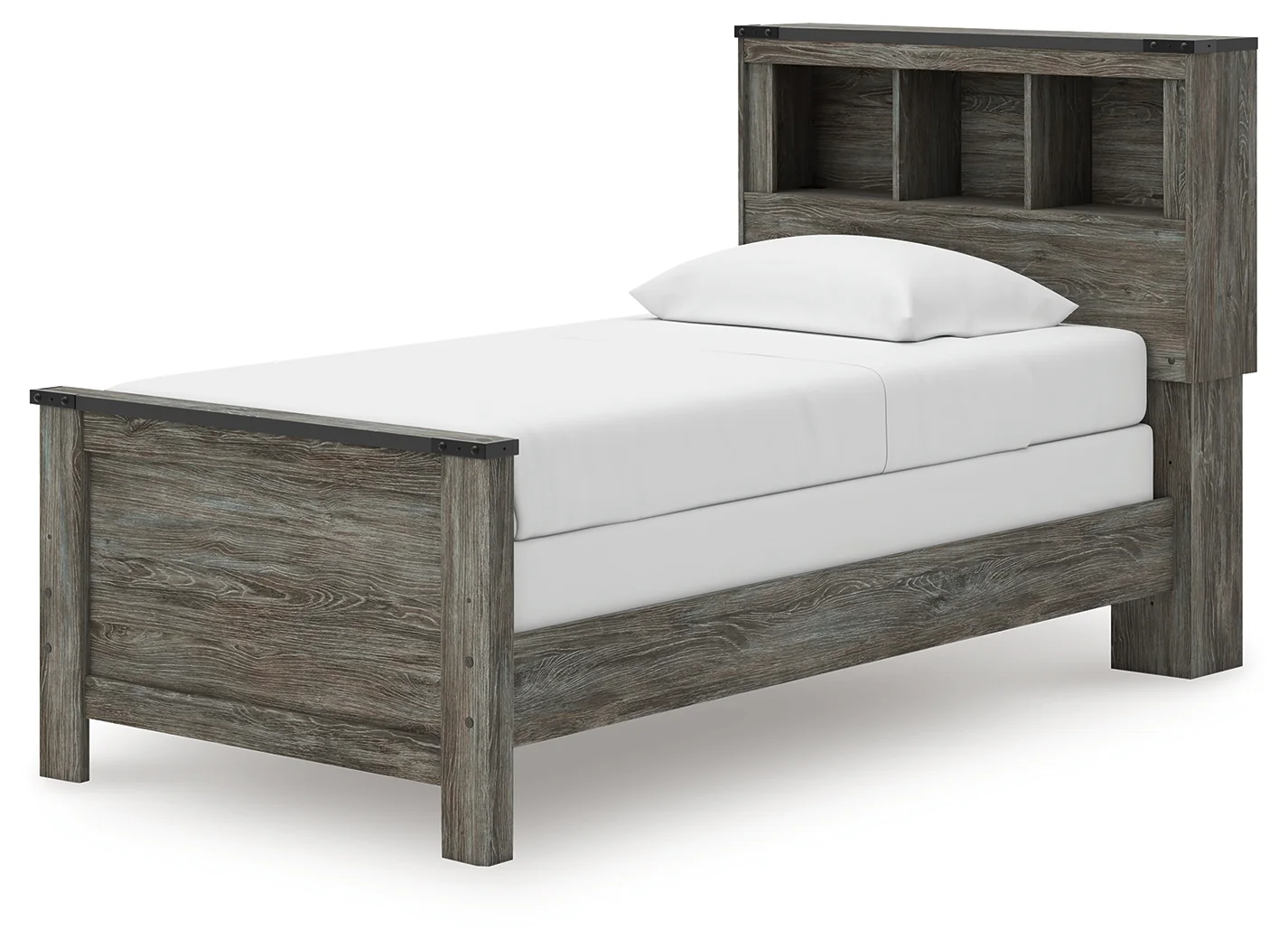 Frandern Gray Twin Bookcase Bed, Dresser and Mirror (Online Special Price) - Image 15