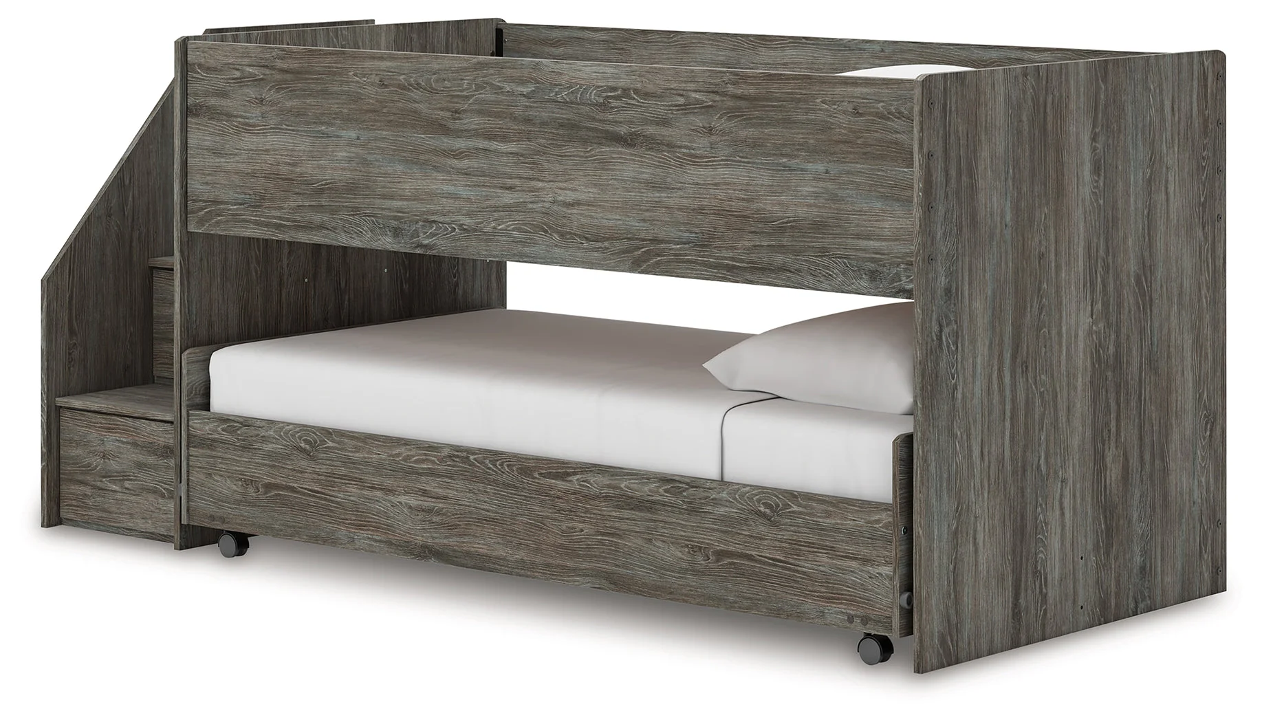 Frandern Gray Twin over Twin Loft Bed (Online Special Price) - Image 4