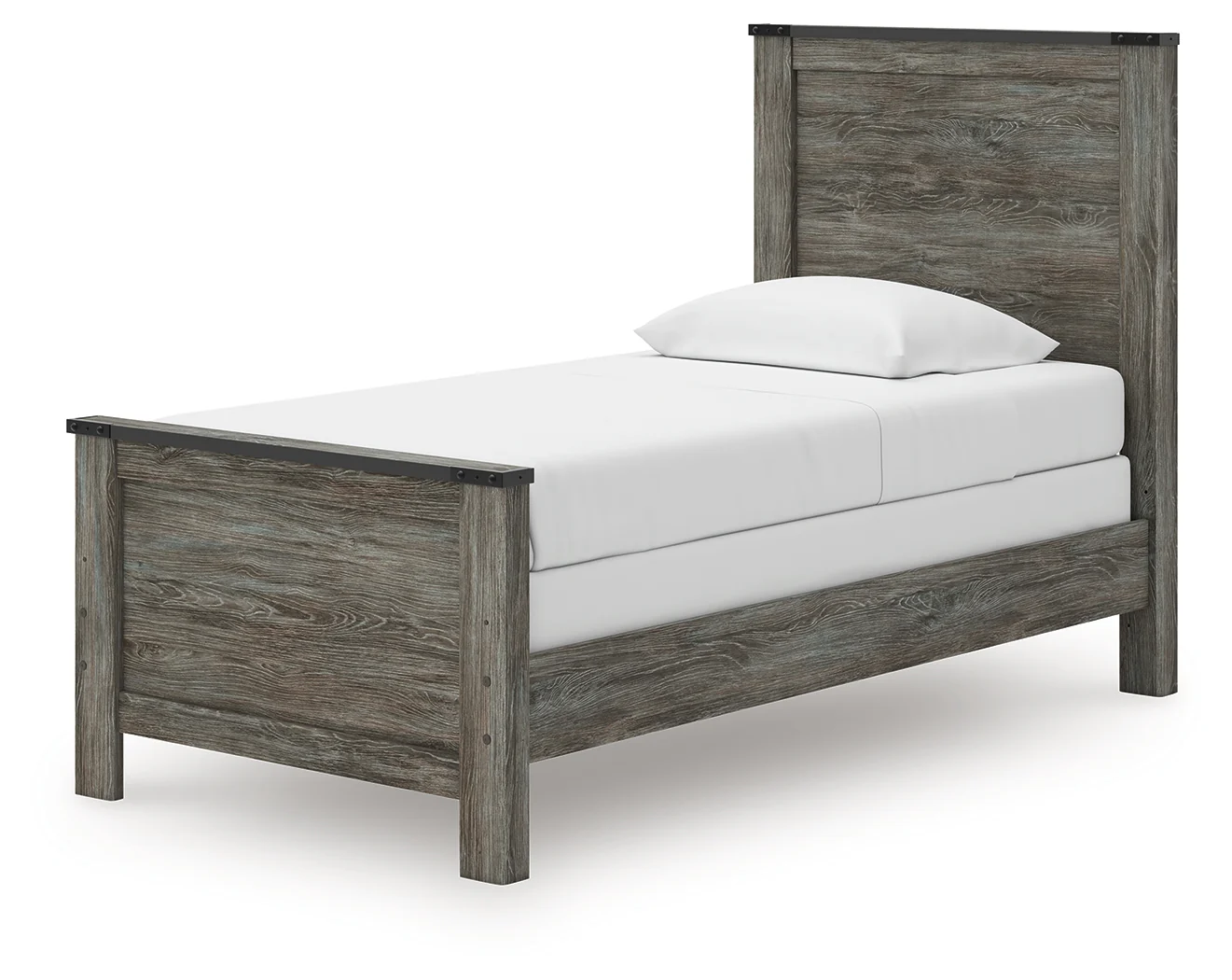 Frandern Gray Twin Panel Bed, Dresser and Mirror - Image 14