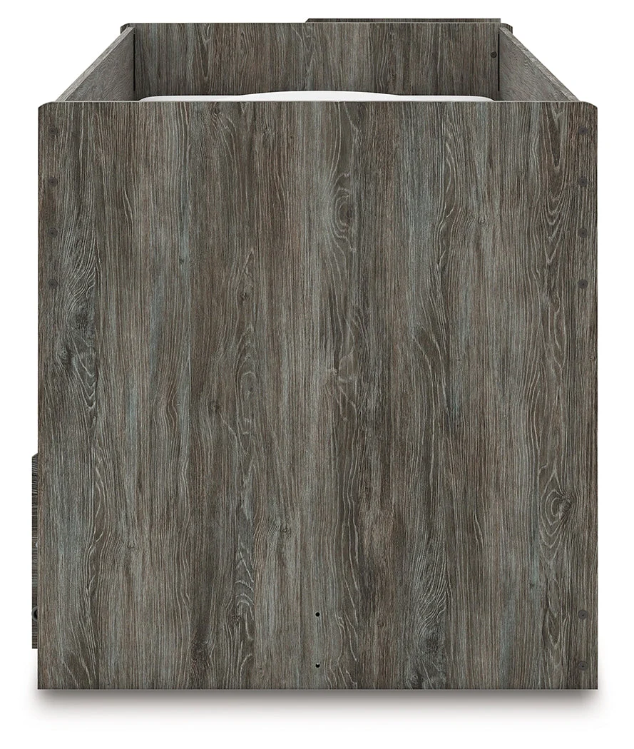 Frandern Warm Gray Twin Over Twin Loft Bed and Mattresses (Online Special Price) - Image 7