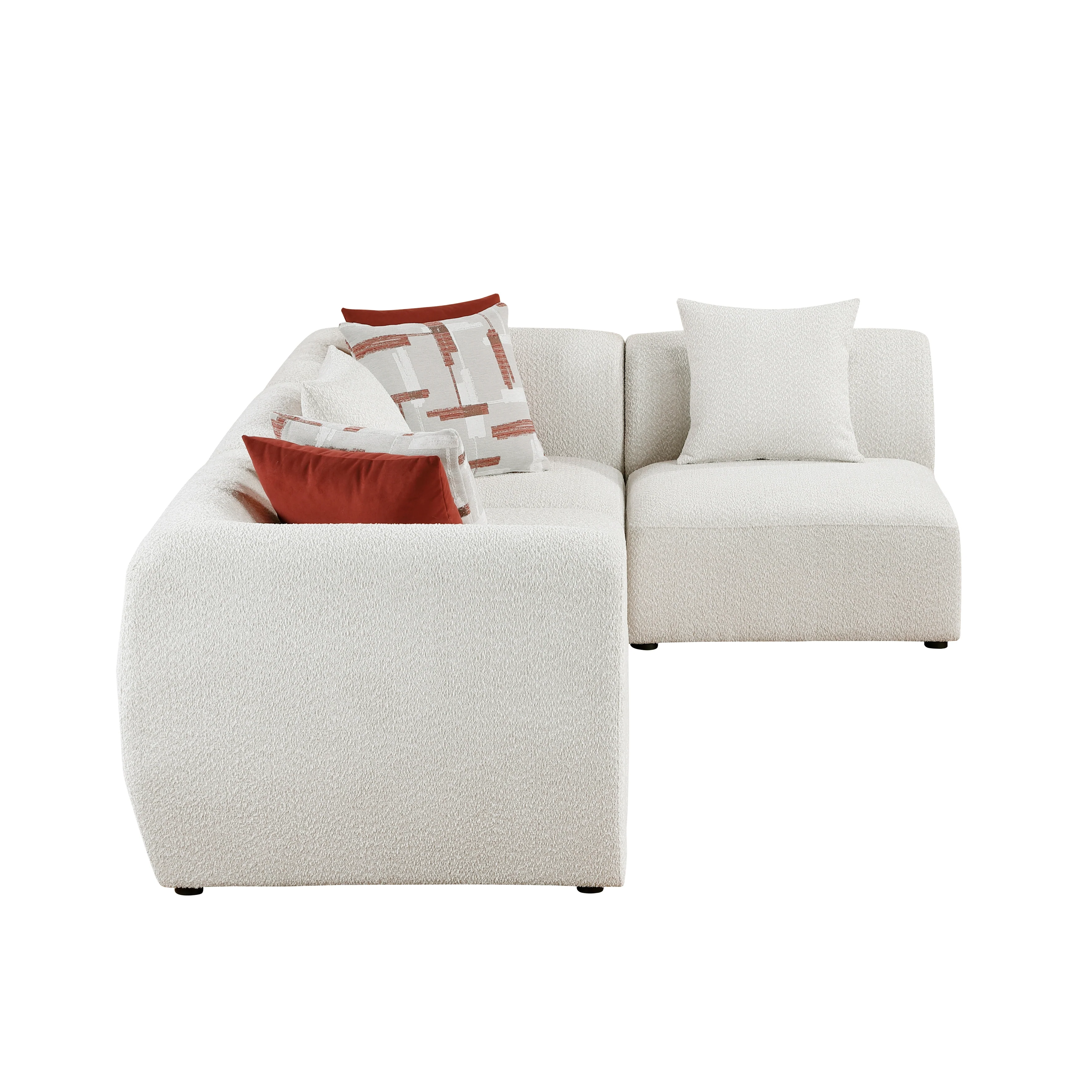 Franz Beige 4-Piece Modular Sectional - Image 3