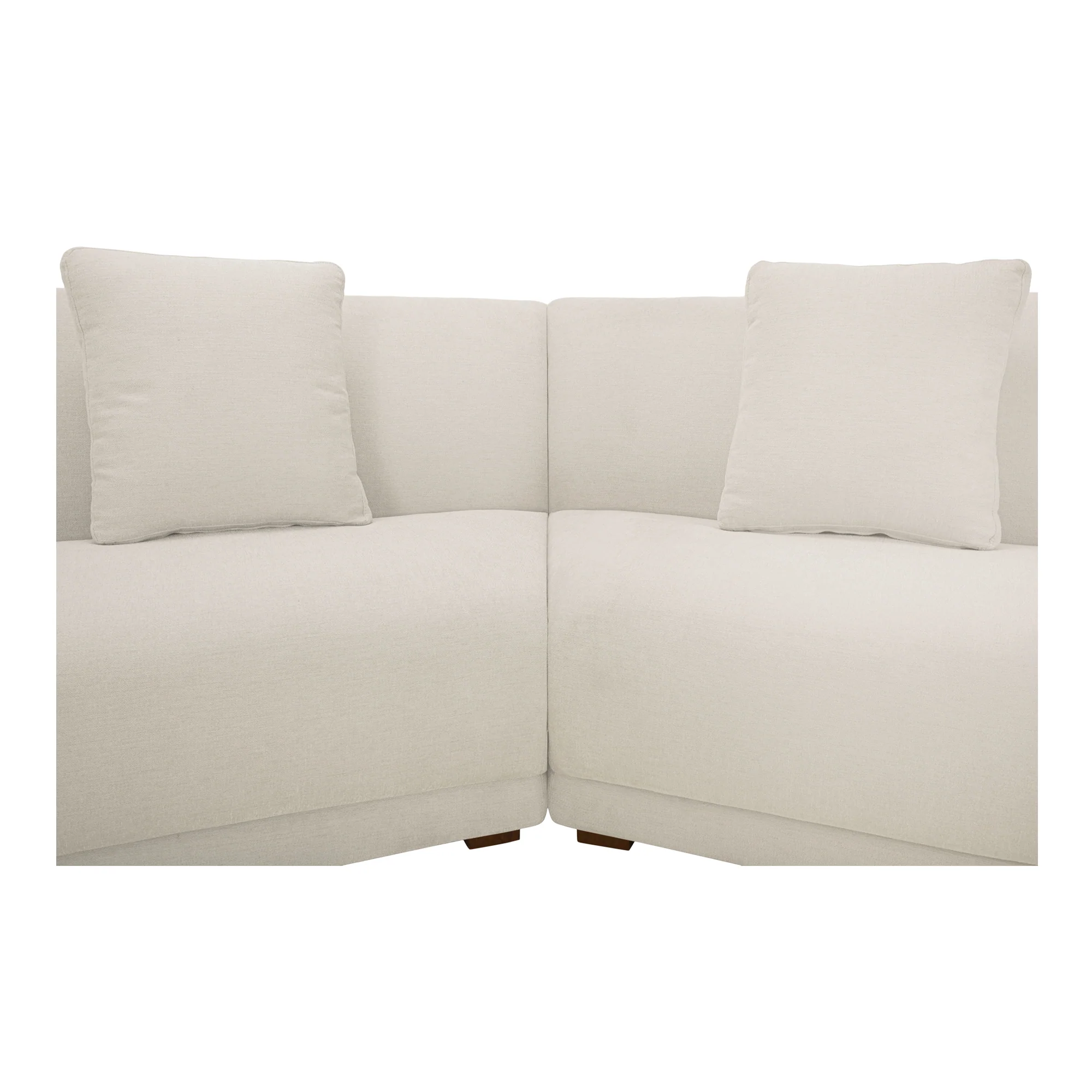 Fraser White 2 Piece Modular Sofa - Image 5