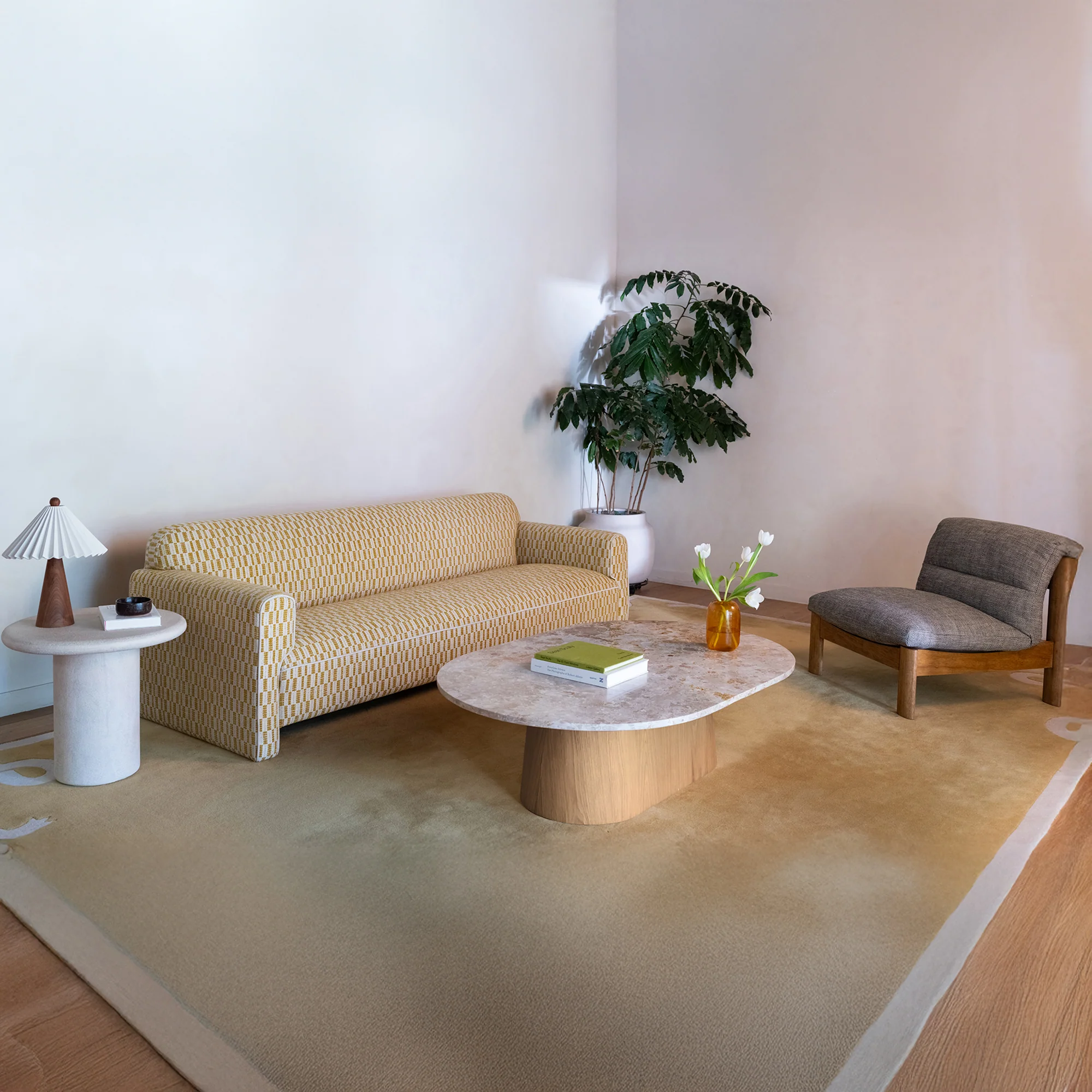 Frida Cream Outdoor Side Table - Image 7