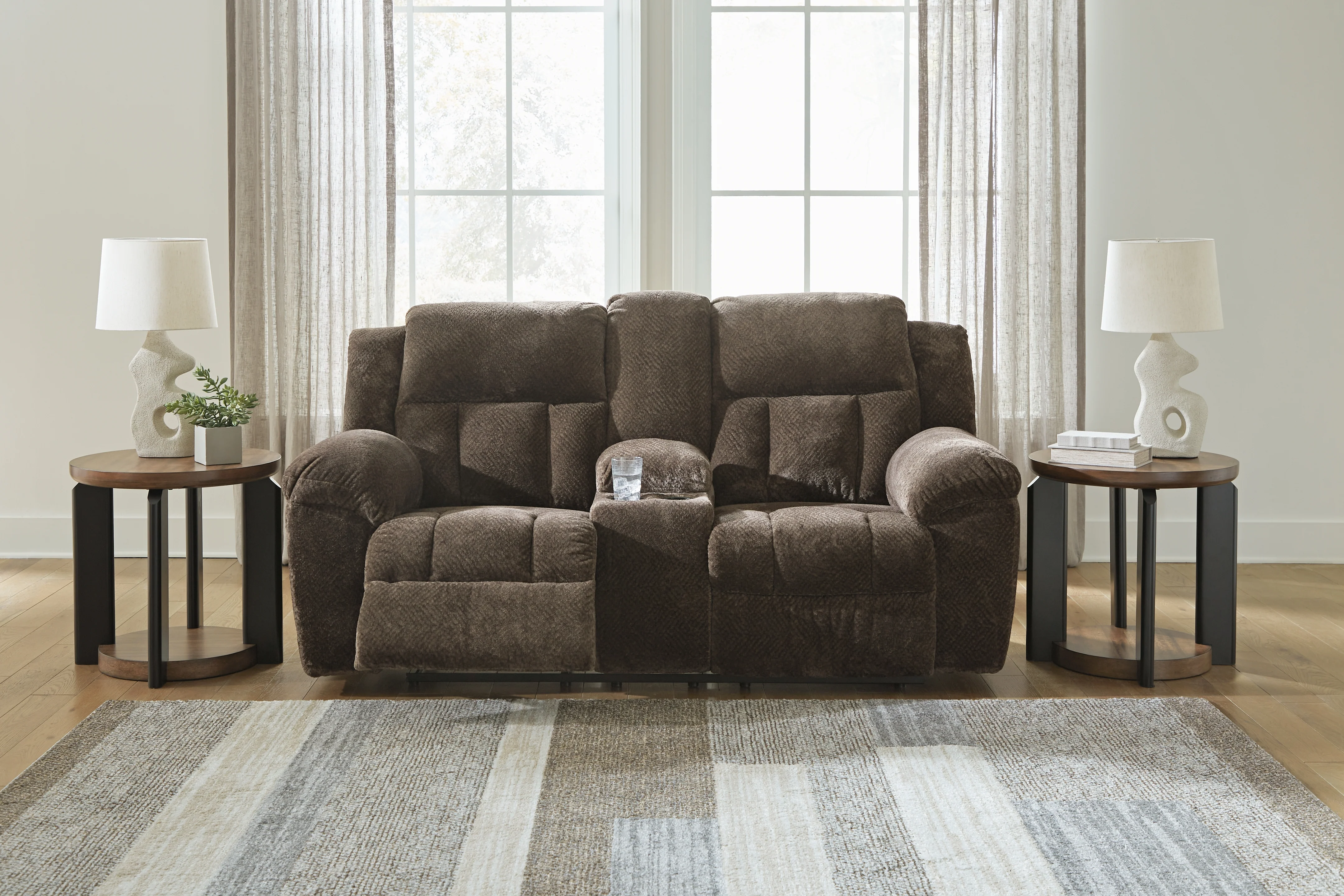 Frohn Chocolate Reclining Loveseat and Recliner - Image 15