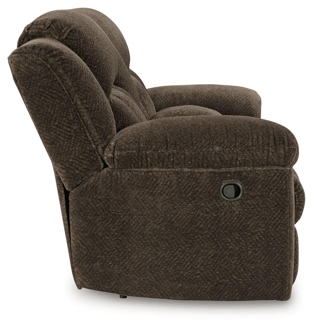 Frohn Chocolate Reclining Loveseat and Recliner - Image 5