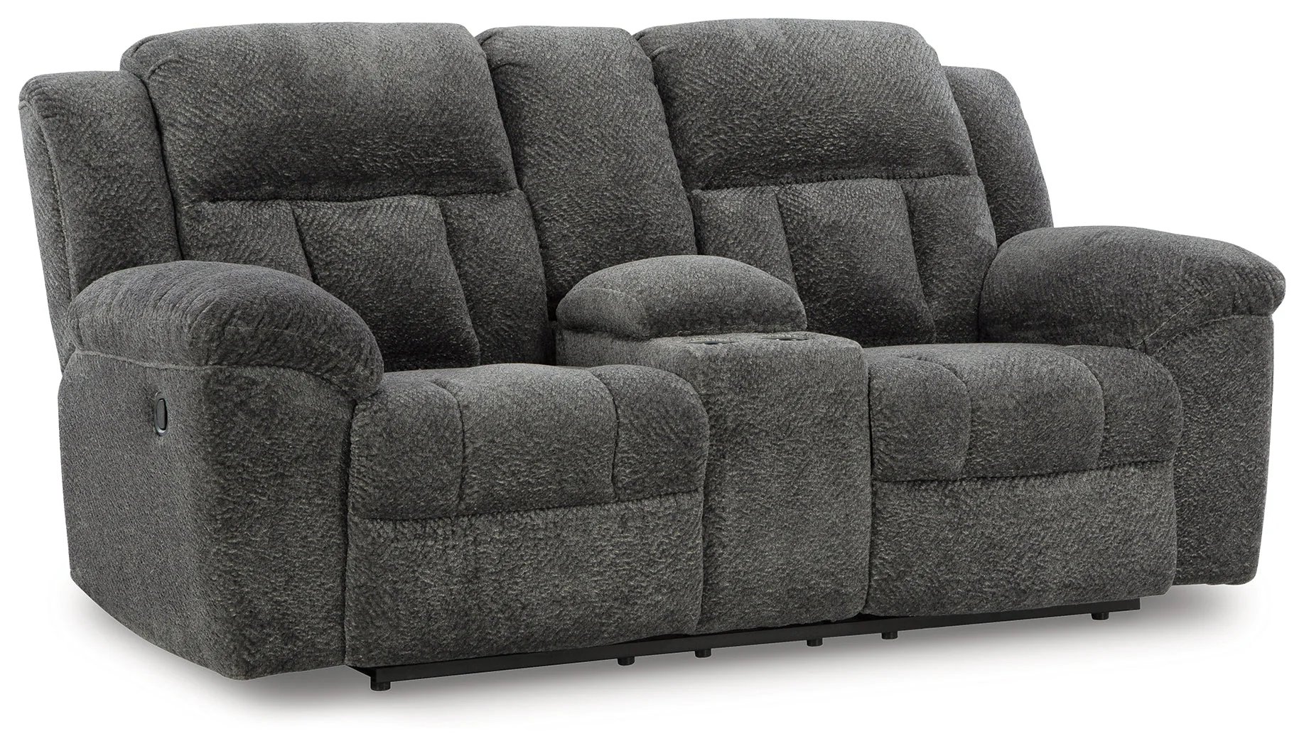 Frohn Graphite Reclining Loveseat w/Console (Online Special Price) - Image 3