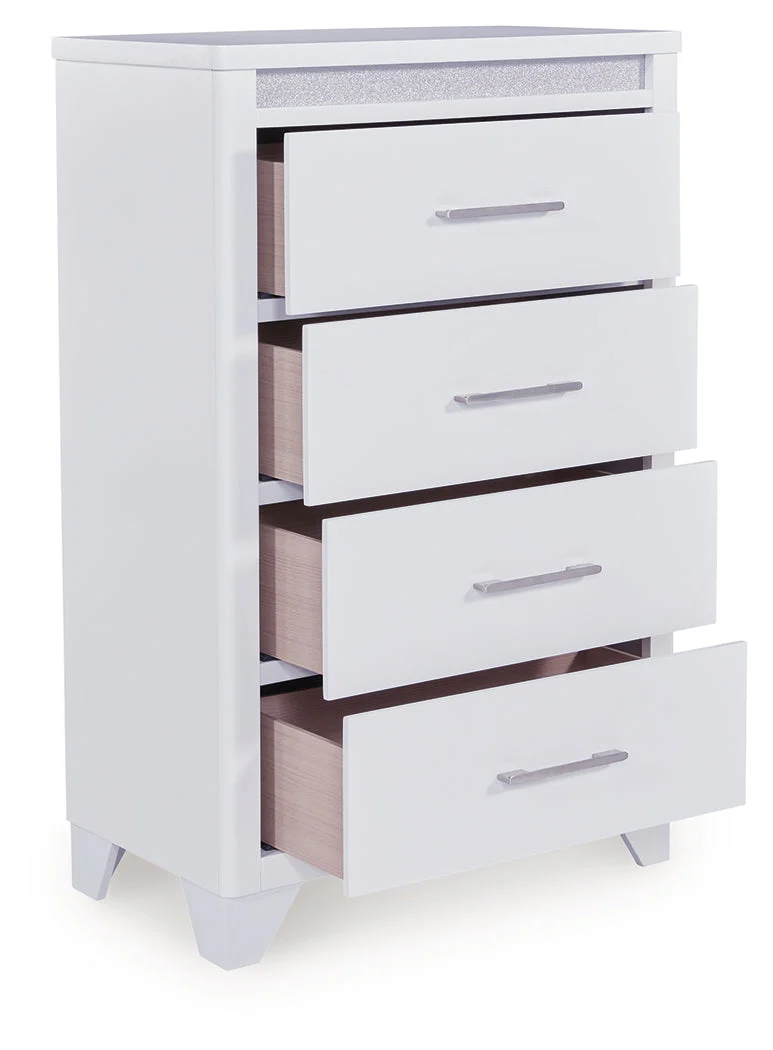 Frostlyn White Chest of Drawers (Online Special Price) - Image 3
