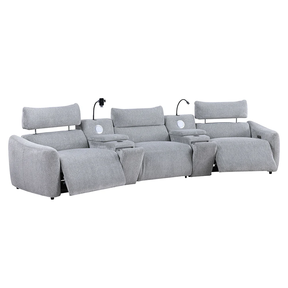 Fullar Light Gary Modular Console w/Speaker & Cup Holder - Image 4