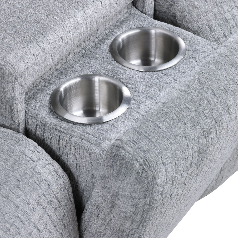 Fullar Light Gary Modular Console w/Speaker & Cup Holder - Image 9