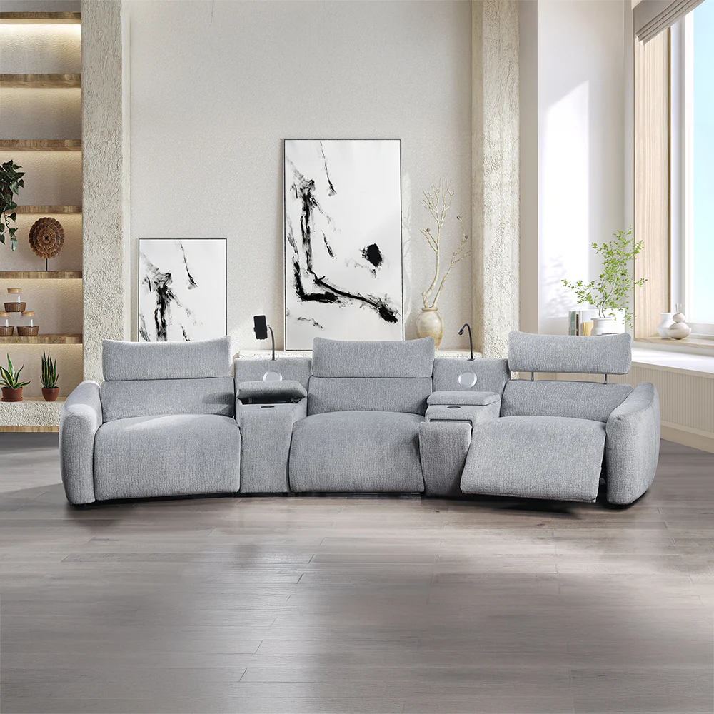 Fullar Light Gary Modular Power Motion Recliner - Image 9
