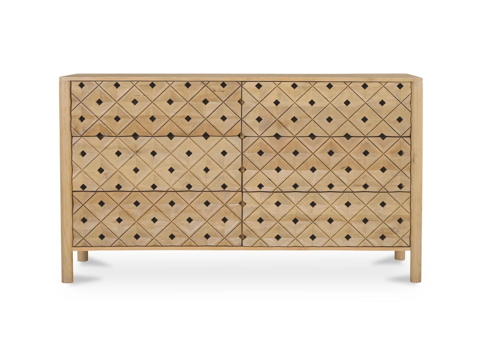 Fulton Natural 6 Drawer Dresser