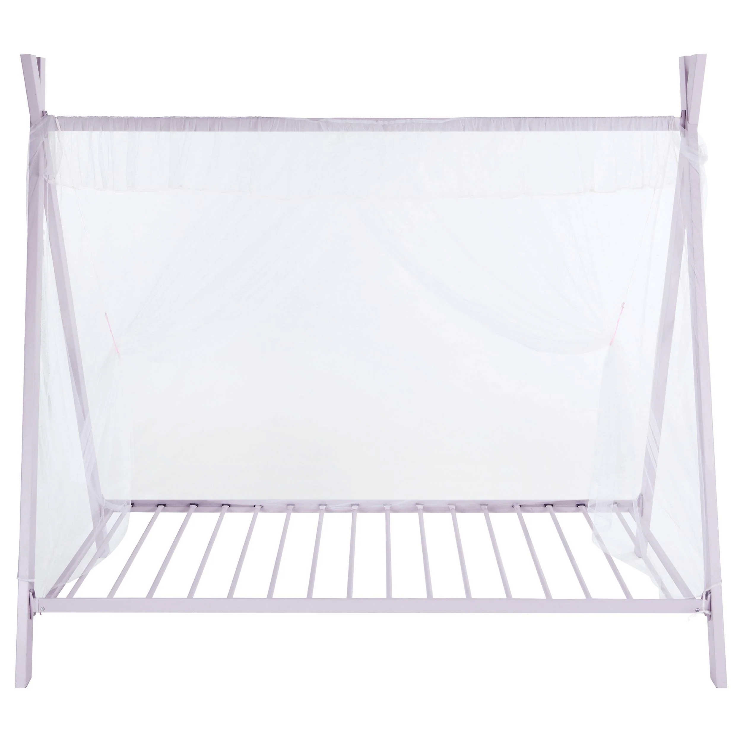 Fultonville Pink Metal Twin Tent Bed with 7-inch Mattress - Image 7