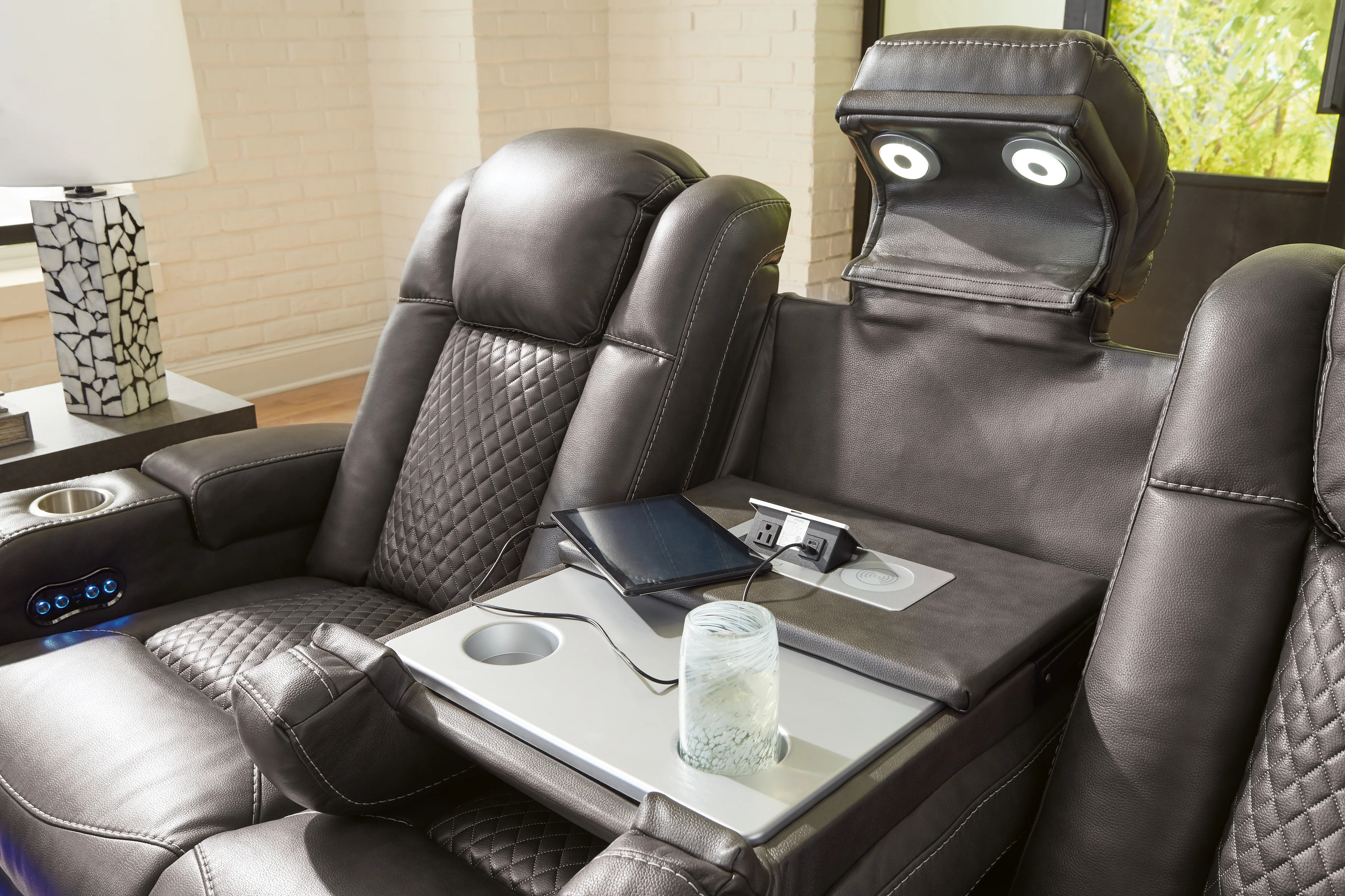Fyne-Dyme Shadow Power Reclining Sofa and Power Recliner (Online Special Price) - Image 15