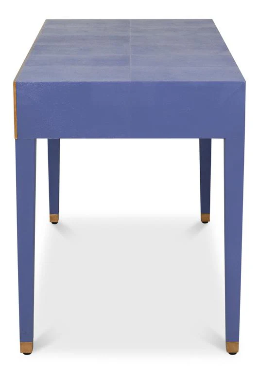 Gabriella Blue Shagreen Desk/Table - Image 4