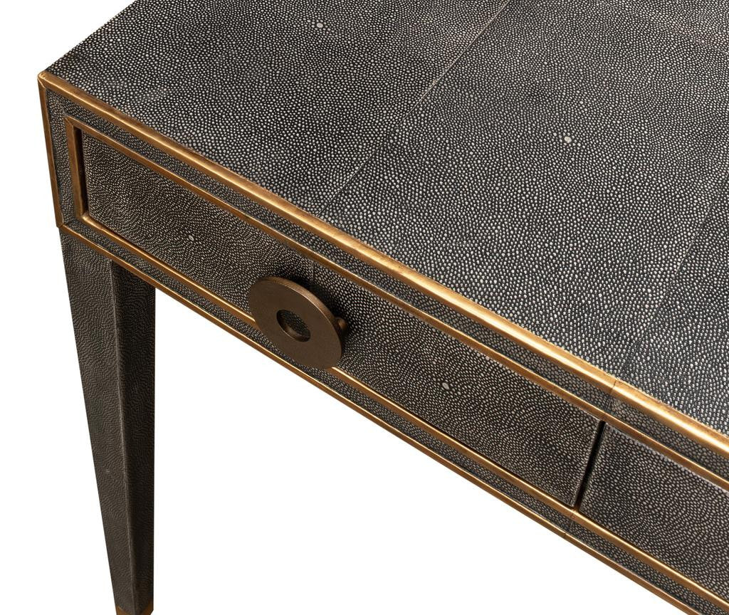 Gabriella Grey Shagreen Desk/Table - Image 7