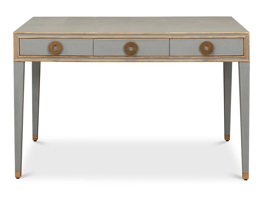 Gabriella Grey Shagreen Desk/Table