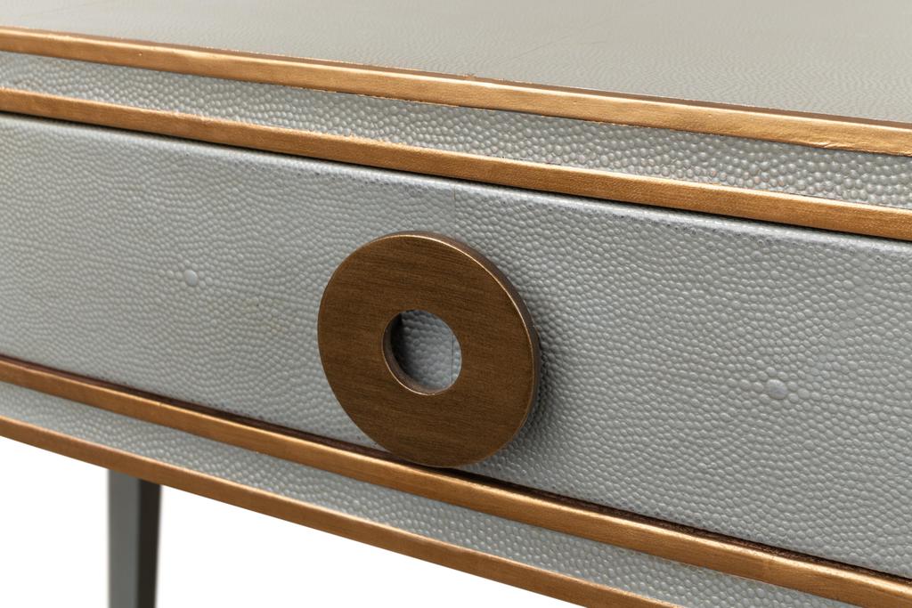 Gabriella Grey Shagreen Desk/Table - Image 11