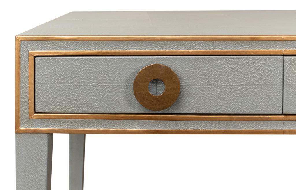 Gabriella Grey Shagreen Desk/Table - Image 7