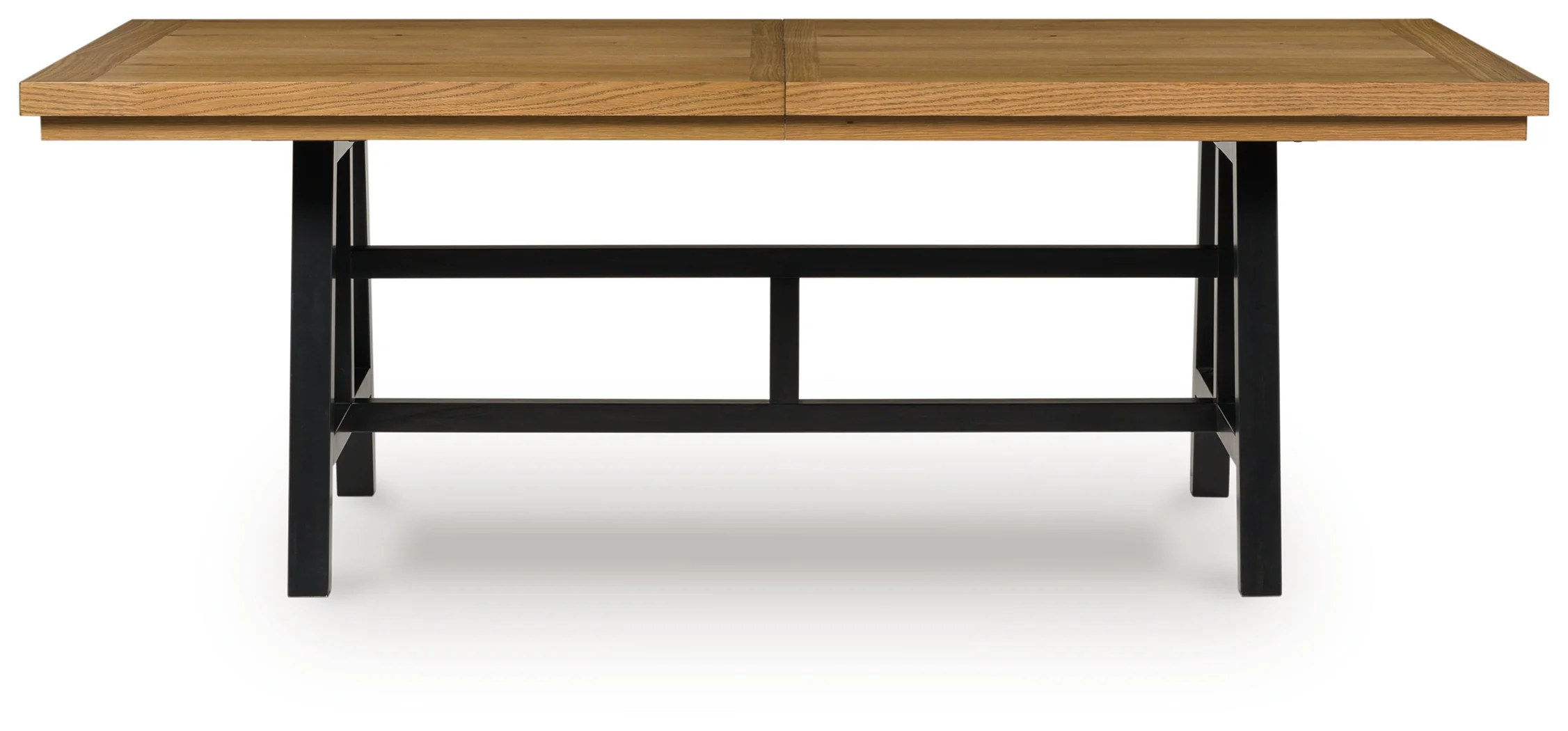 Galliden Black/Brown RECT Dining Room EXT Table - Image 4