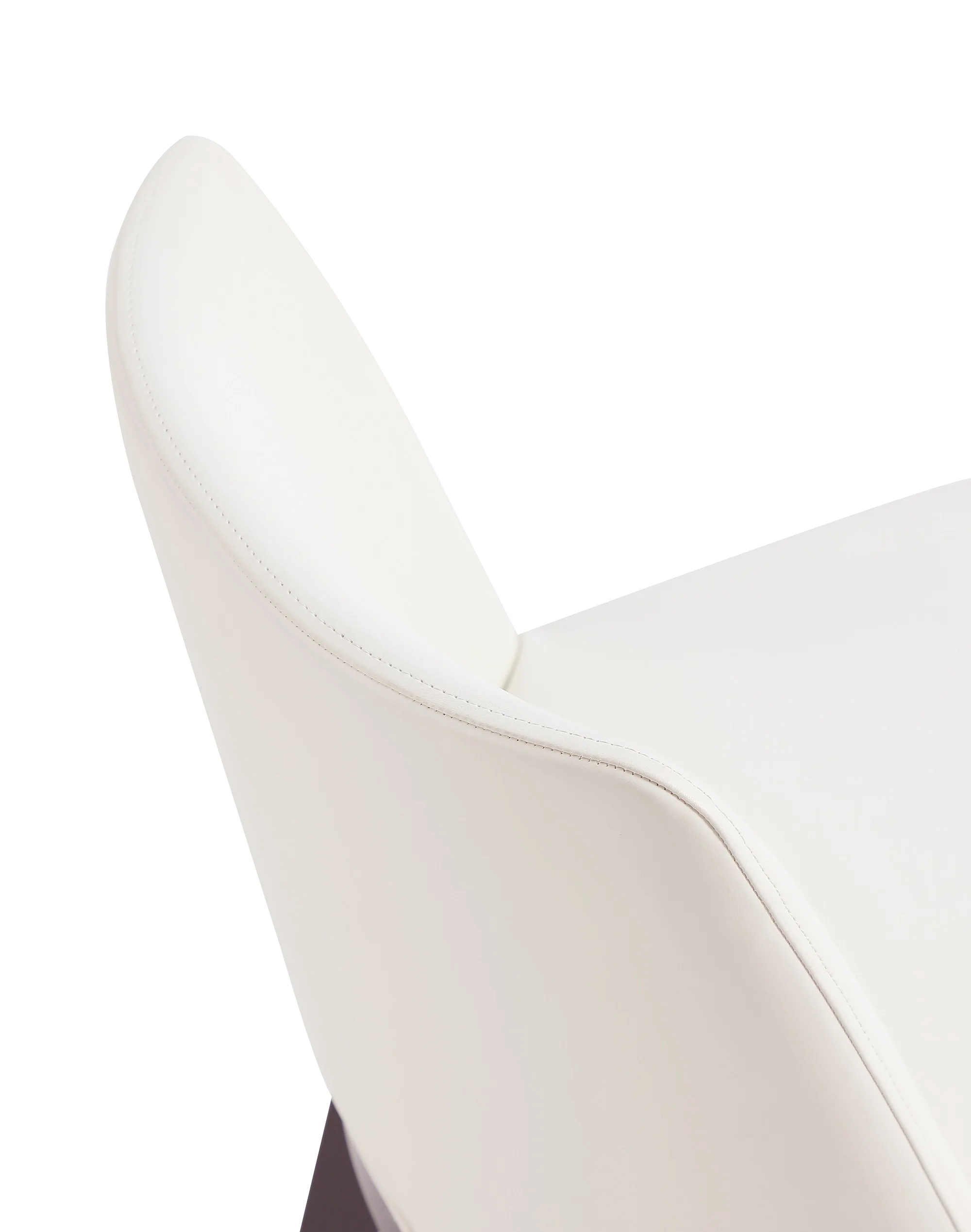Gansevoort Faux Leather Dining Chair in Cream (set of 4) - Image 10