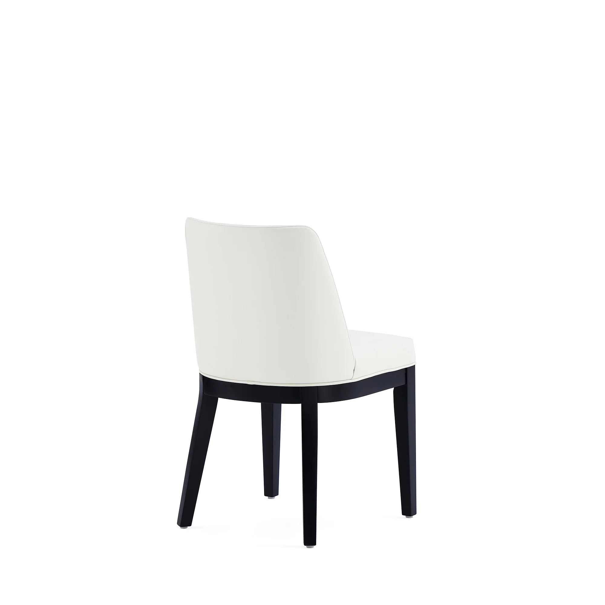 Gansevoort Faux Leather Dining Chair in Cream (set of 4) - Image 6