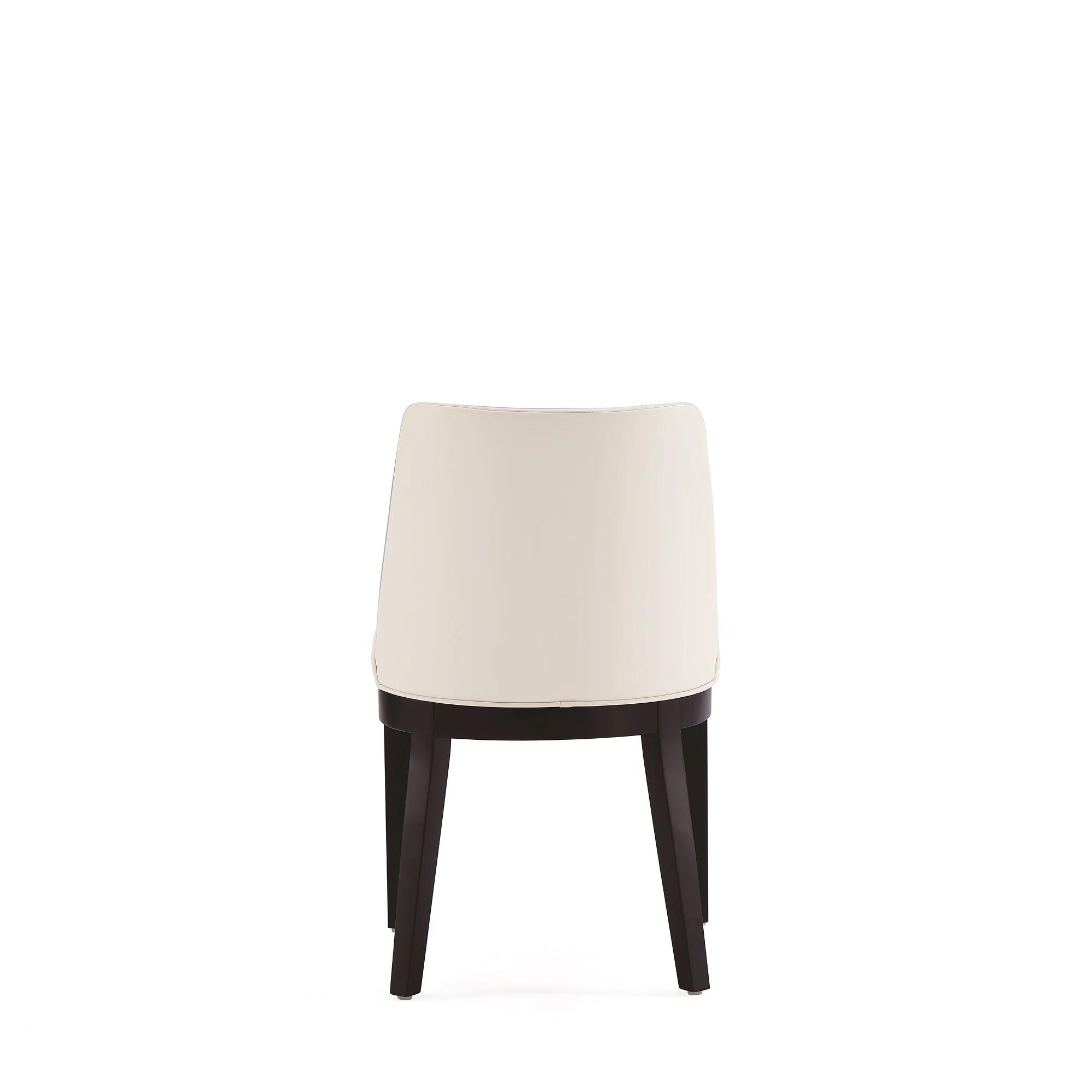 Gansevoort Faux Leather Dining Chair in Cream (set of 4) - Image 7
