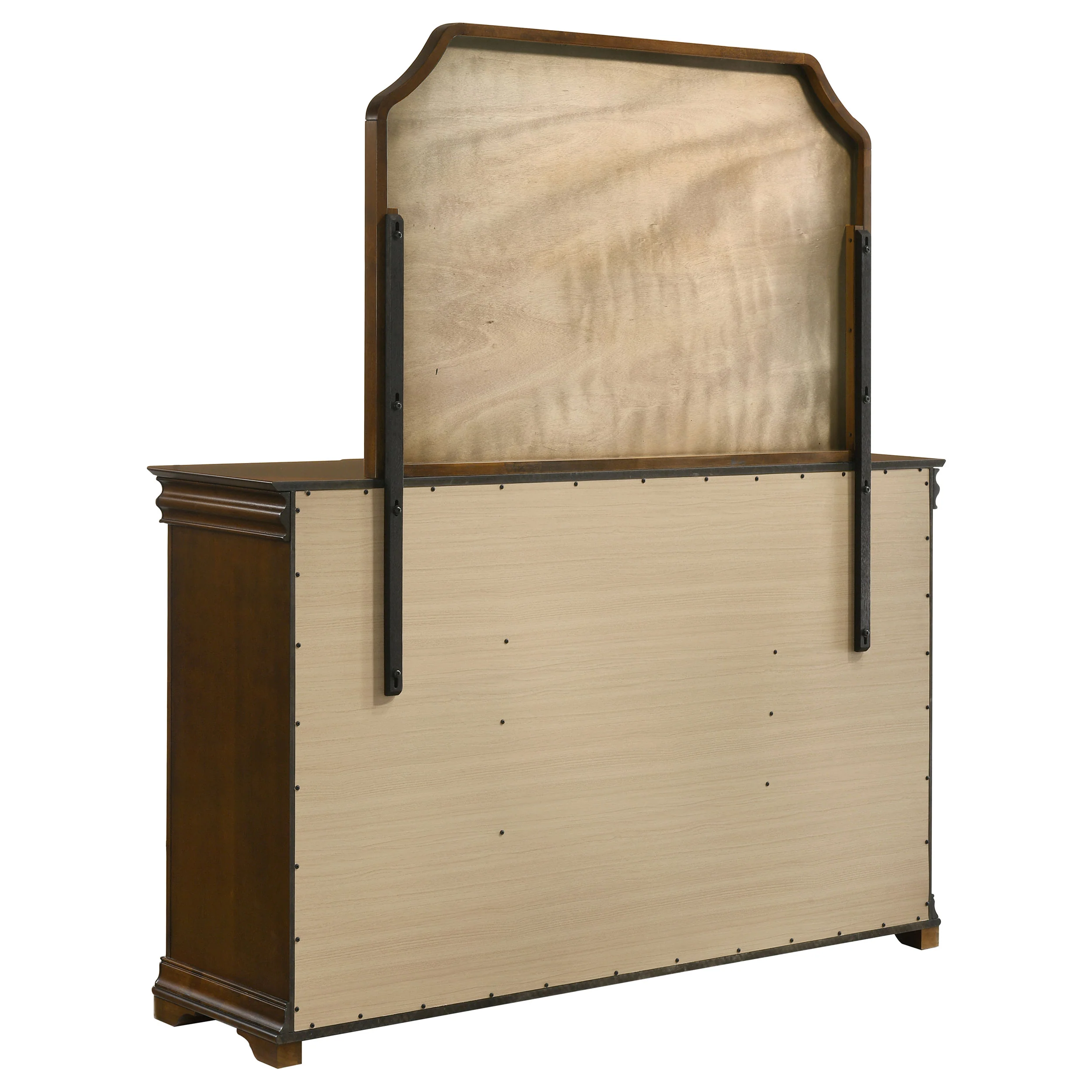 Garland Brown Cherry 11-drawer Bedroom Dresser with Mirror - Image 6