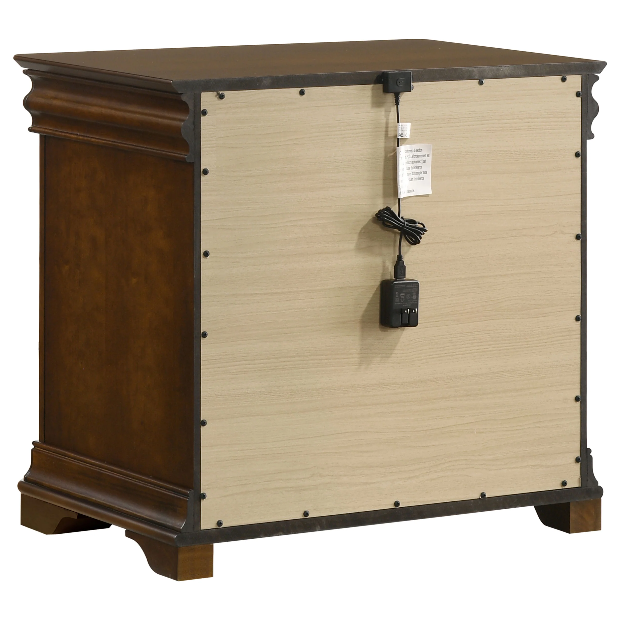 Garland Brown Cherry 4-piece Eastern King Bedroom Set - Image 6