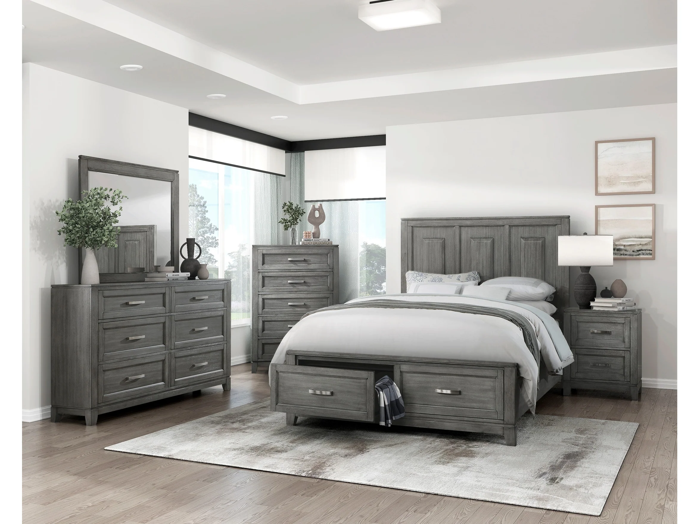 Garretson Gray 5-Piece Queen Bedroom Set